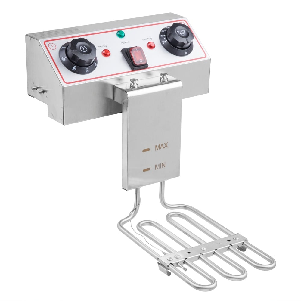 Friteuse à cuve unique en acier inoxydable de 8,5 QT, 1 700 W max., avec robinet et grande poignée
