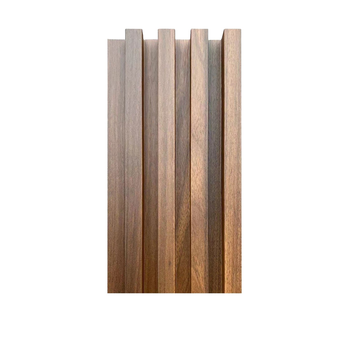 Panneau de revêtement mural en bois massif 93 po x 6 po x 0,8 po - 3 pièces + 1 pièce de garniture d'extrémité