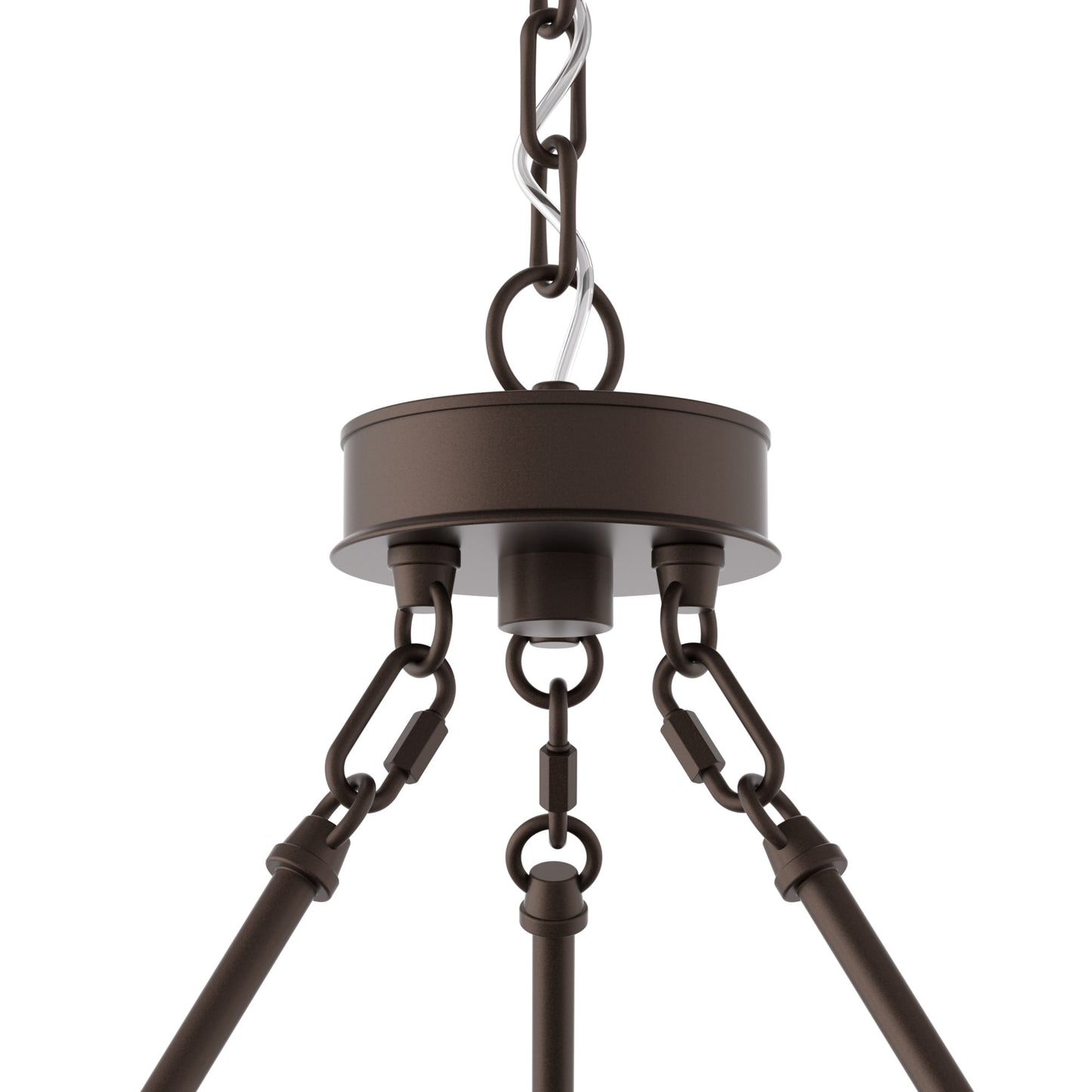 Lustre rond en forme de roue de chariot de style ferme moderne Acroma à 20 lumières de 40 po avec UL