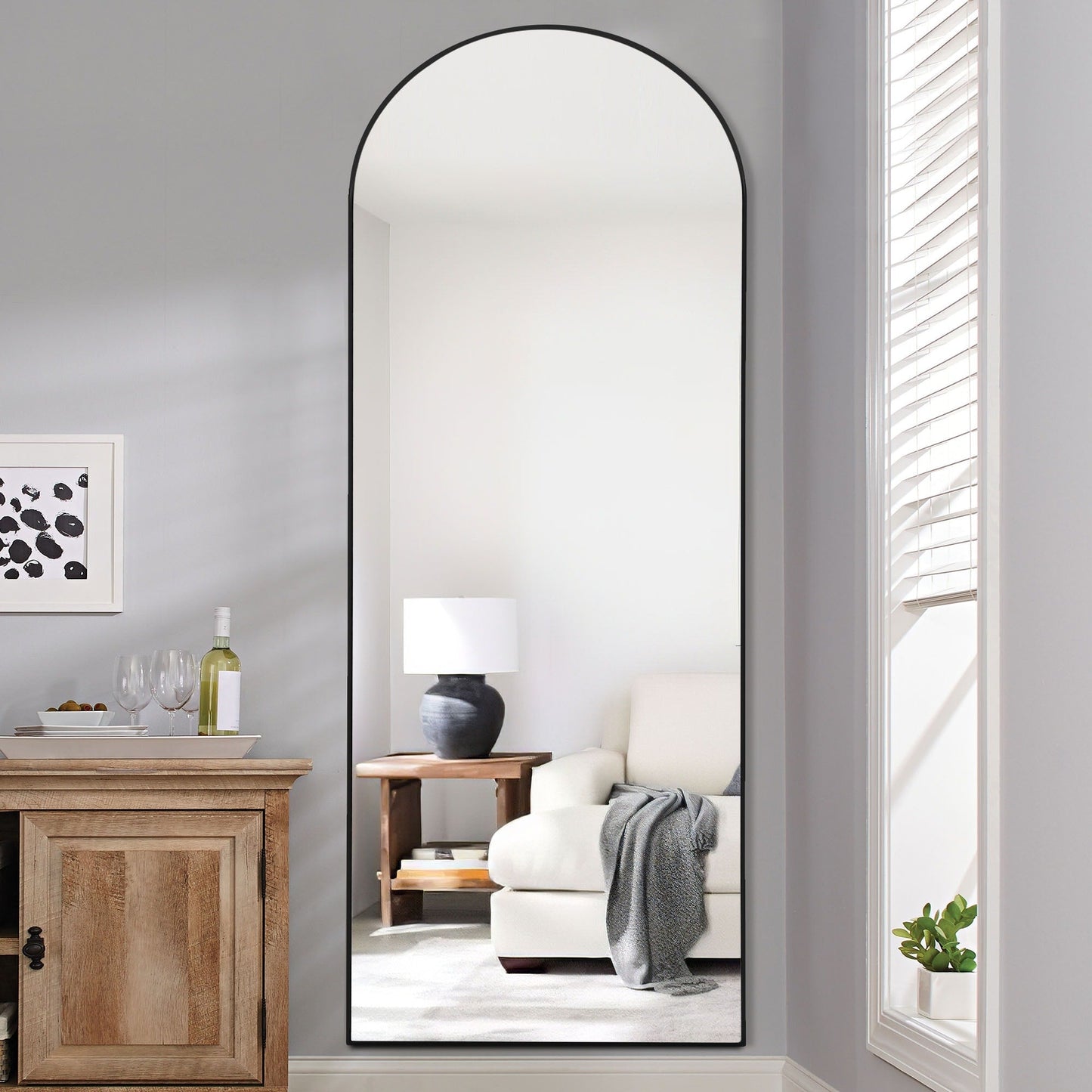 Miroir arqué Miroir pleine longueur moderne