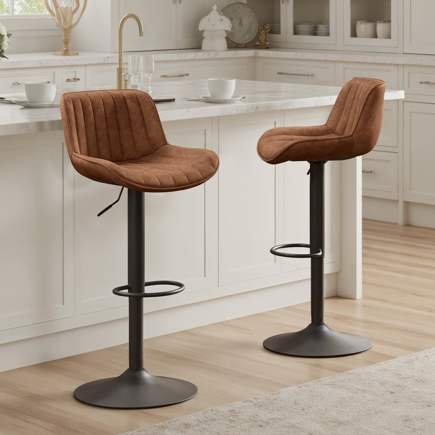 Tabouret de bar pivotant à hauteur réglable Art Leon, lot de 2