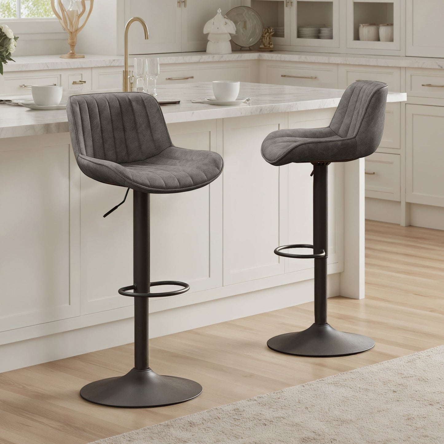 Tabouret de bar pivotant à hauteur réglable Art Leon, lot de 2