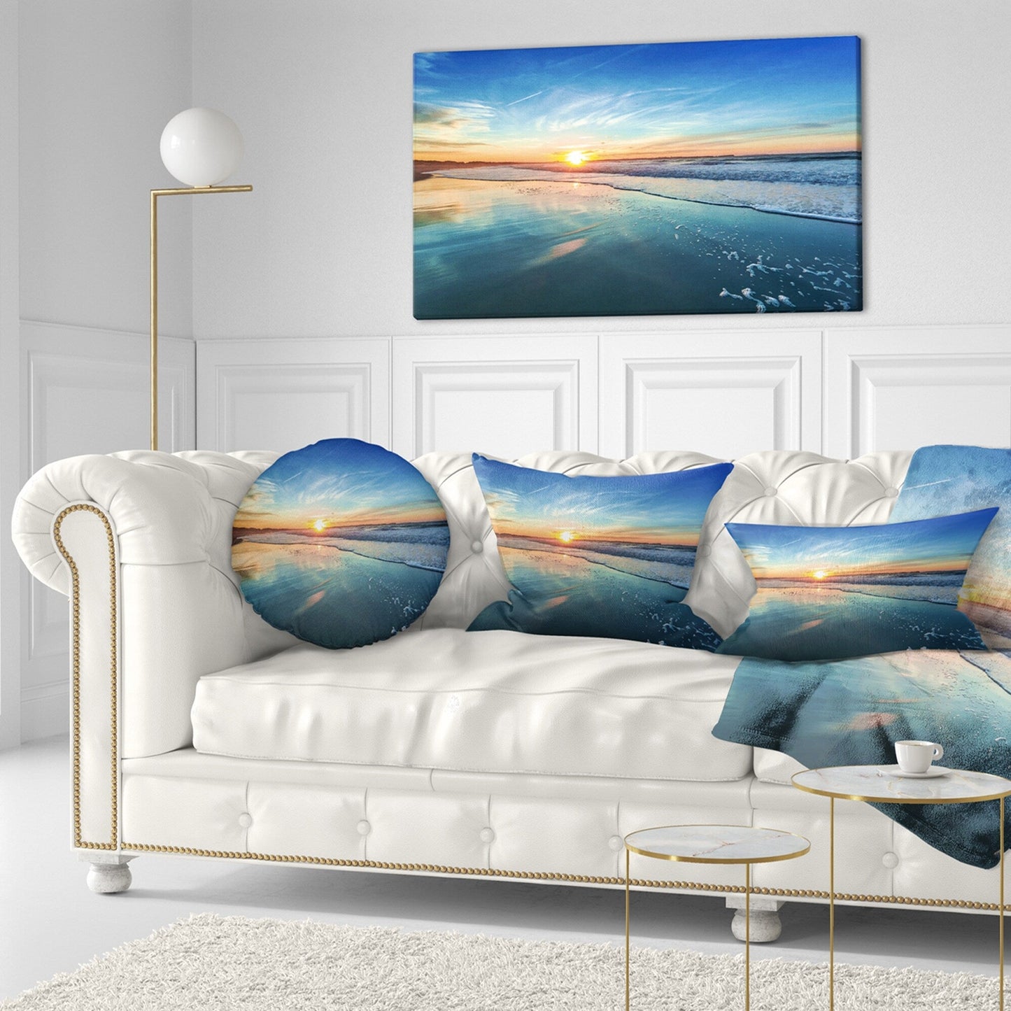 Coucher de soleil au bord de mer - Toile murale