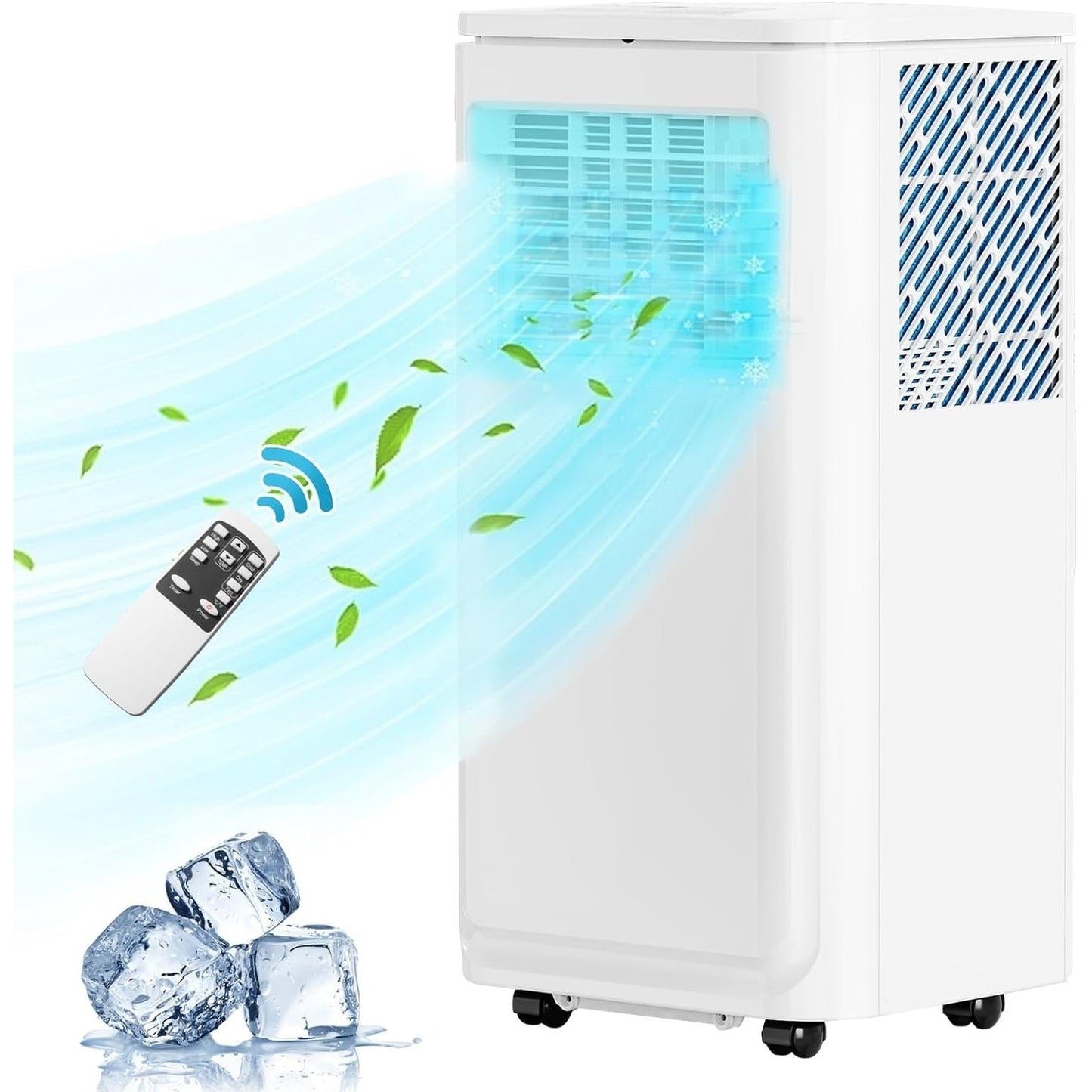 Climatiseurs portables Bossin 8 000 BTU (Ashrae), 5 000 BTU (SACC) 3 en 1 avec télécommande, refroidisseur d'air portable pour pièce silencieuse - 880 V
