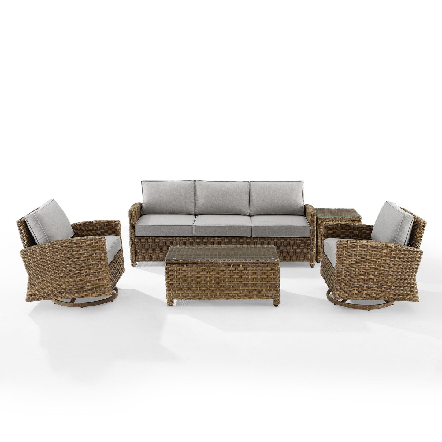 Ensemble canapé et fauteuil pivotant Crosley Bradenton 5 pièces