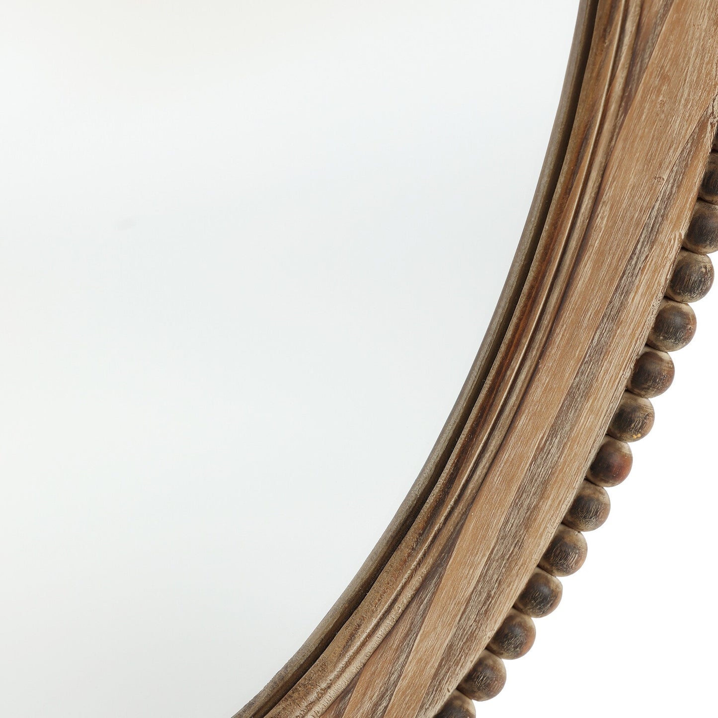 Miroir mural ovale de 81 cm avec cadre en bois Cameo, miroir mural de salle de bain - 81,9 cm H x 61 cm L x 3,2 cm P
