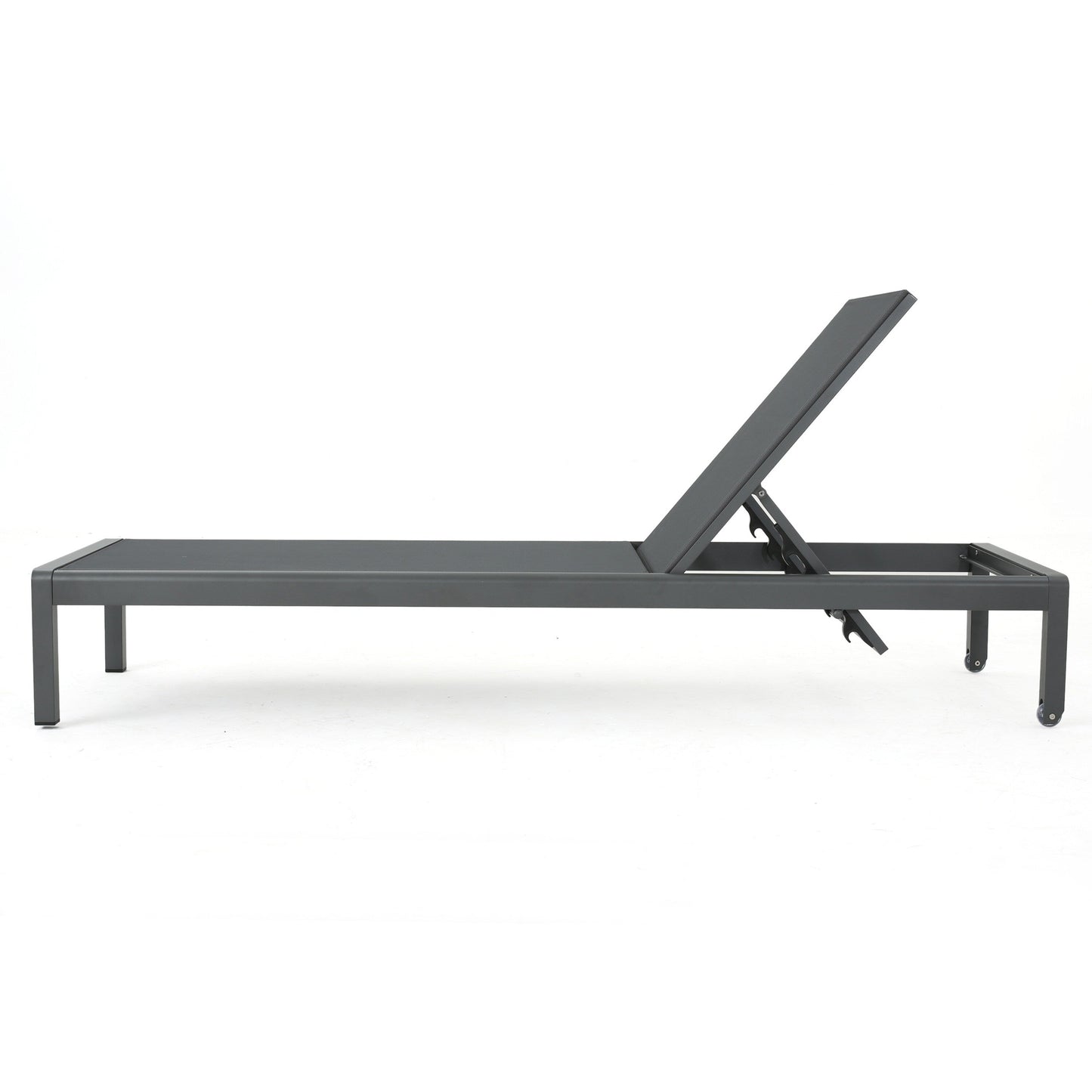 Chaise longue d'extérieur en aluminium Cape Coral (lot de 2) par Christopher Knight Home - 77,56 po x 25,20 po x 11,80 po