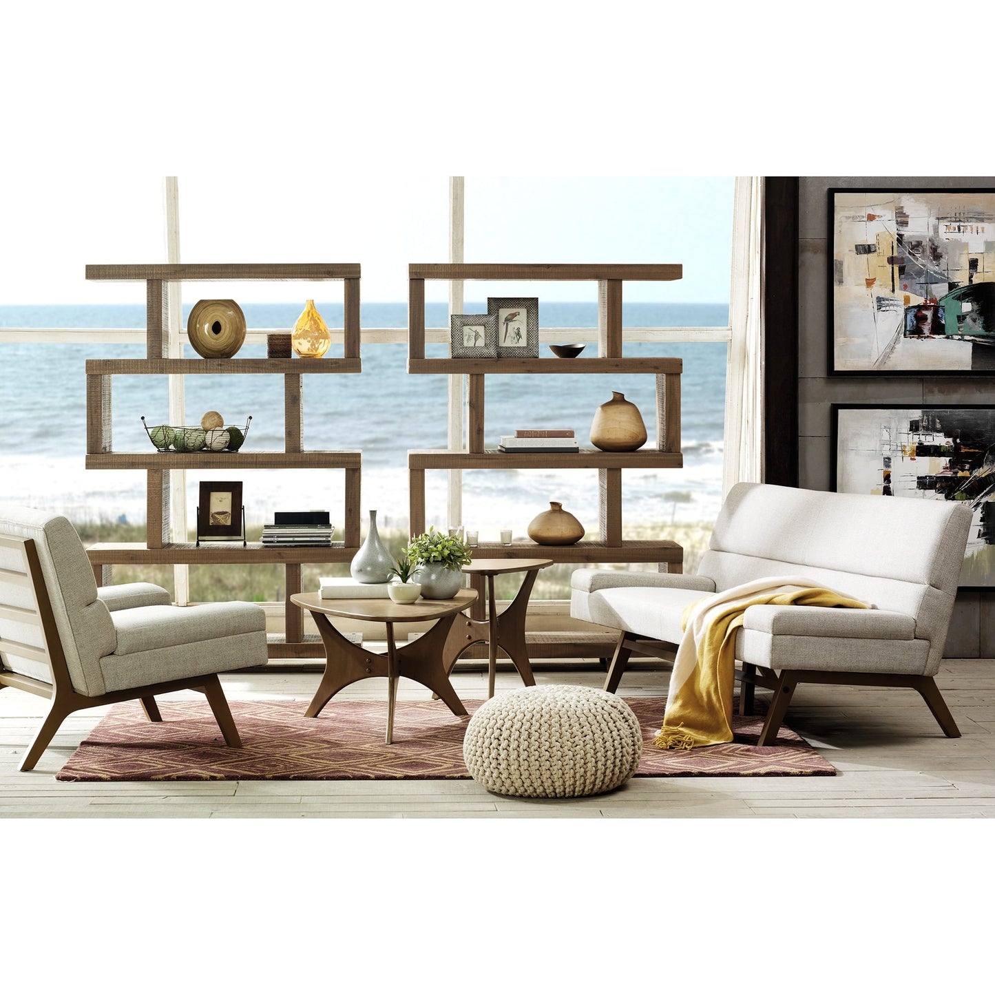 Table basse triangulaire en bois INK IVY Blaze