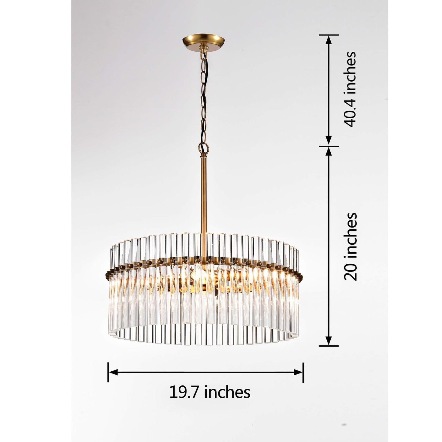 Lustre en cristal Casandra à 5 lumières