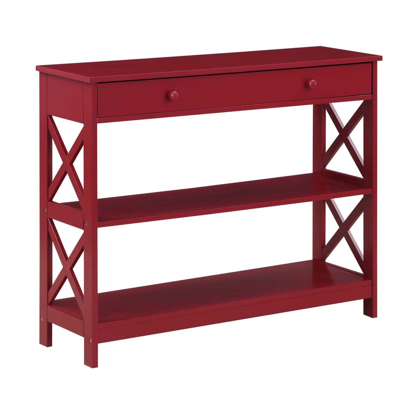 Console Oxford à 1 tiroir avec étagères Convenience Concepts