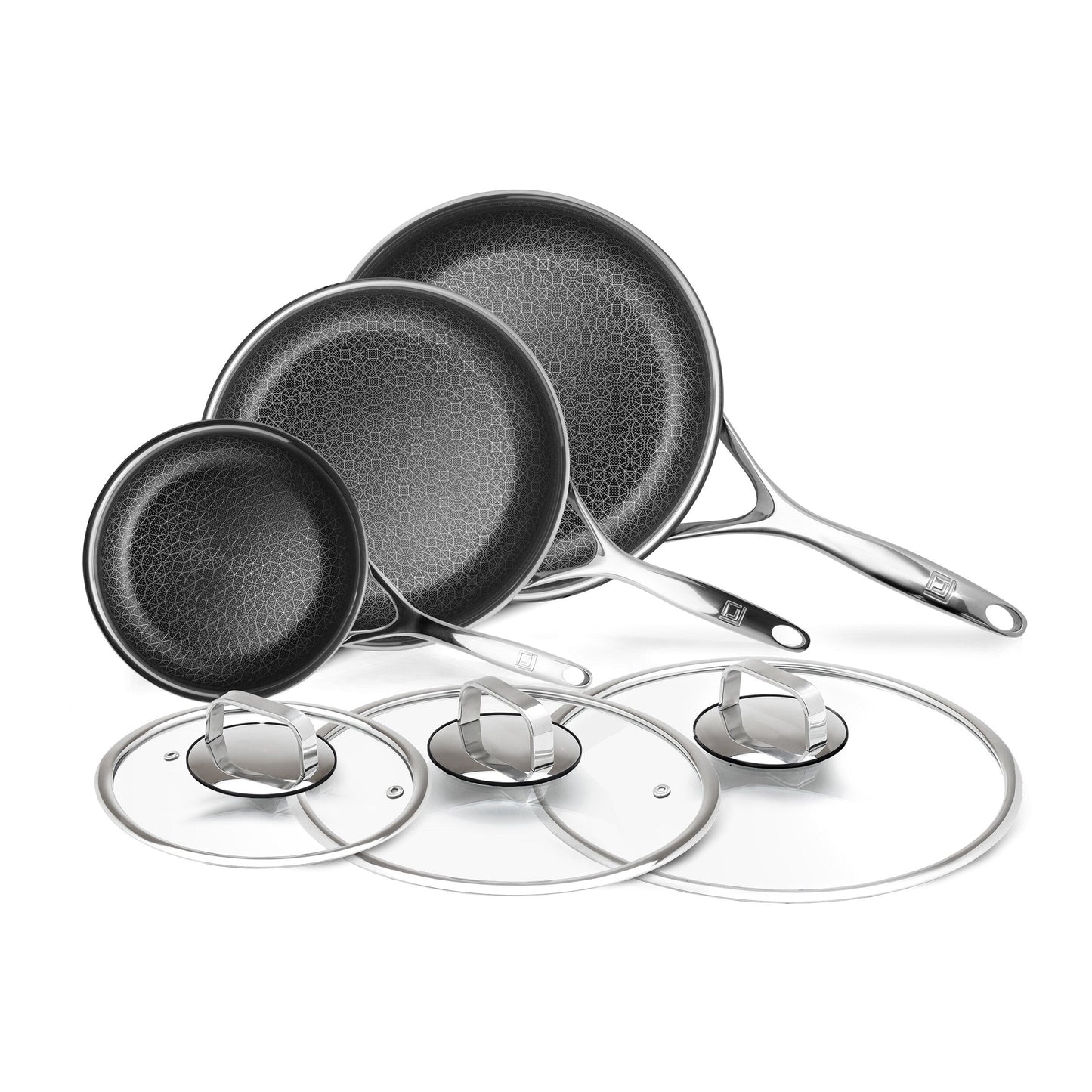 Batterie de cuisine hybride antiadhésive DiamondClad 6 pièces