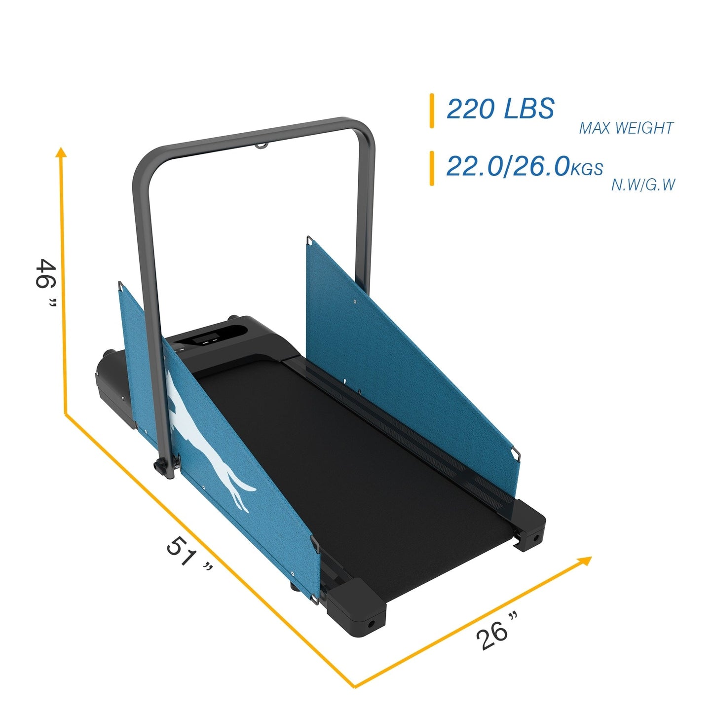 Tapis roulant pour chien avec affichage LED