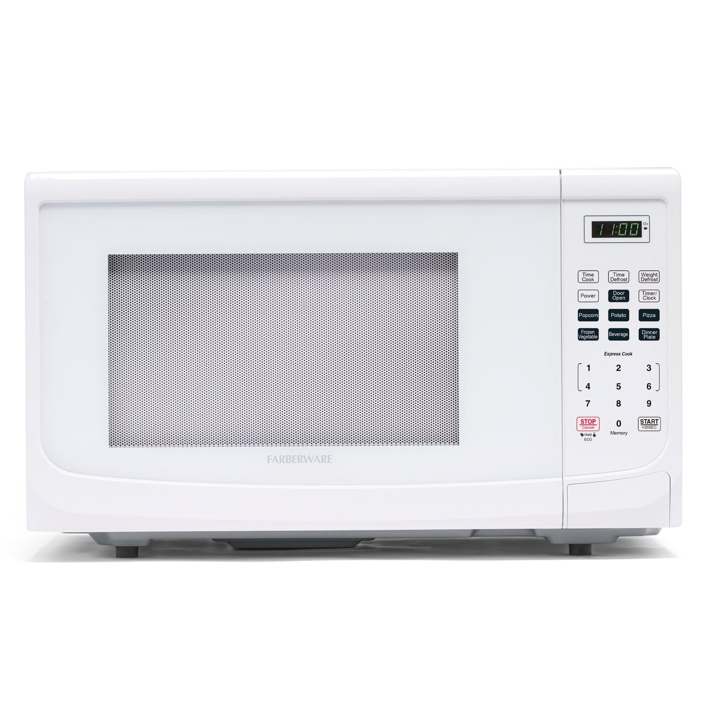 Four à micro-ondes de comptoir Farberware de 1 000 W et 1,1 pi³ avec éclairage LED et verrouillage enfant