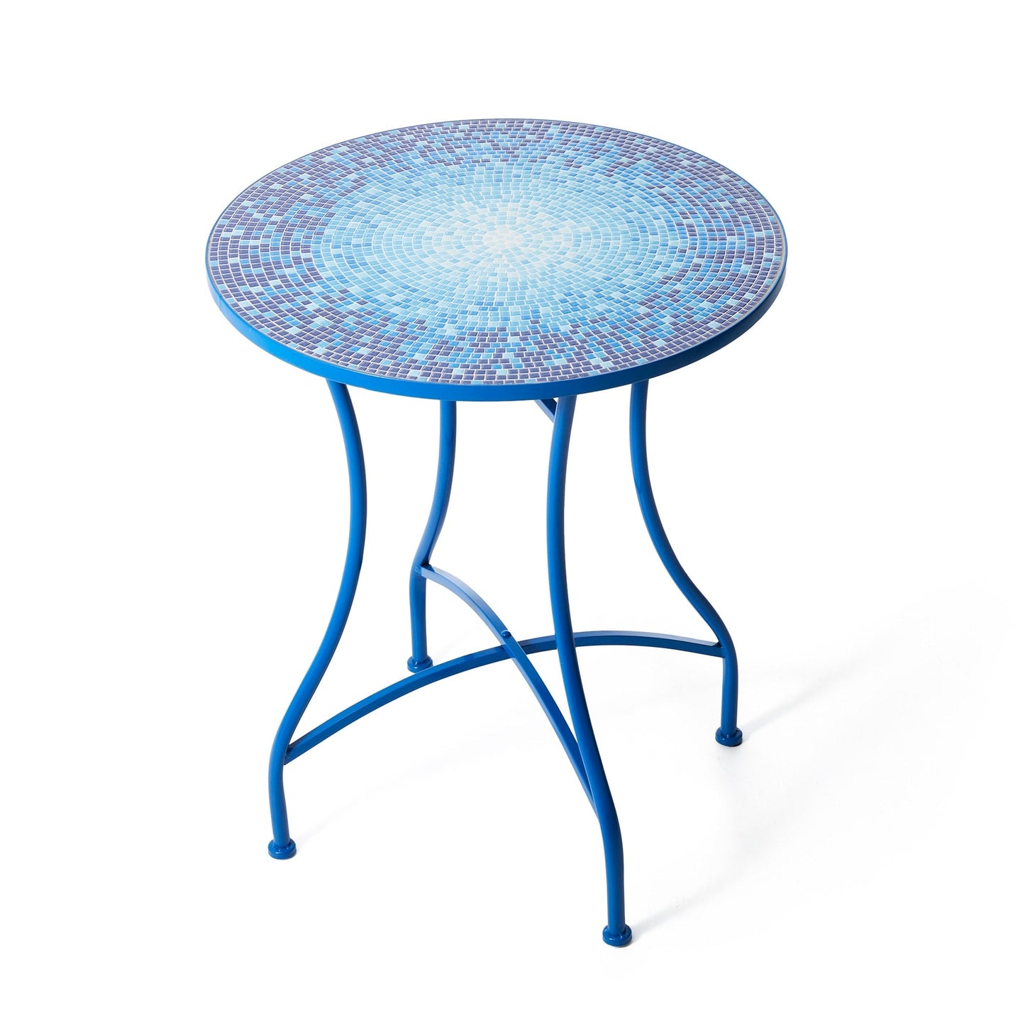 Ensemble de bistrot pliant d'extérieur en métal Glitzhome 3 pièces avec table et chaises