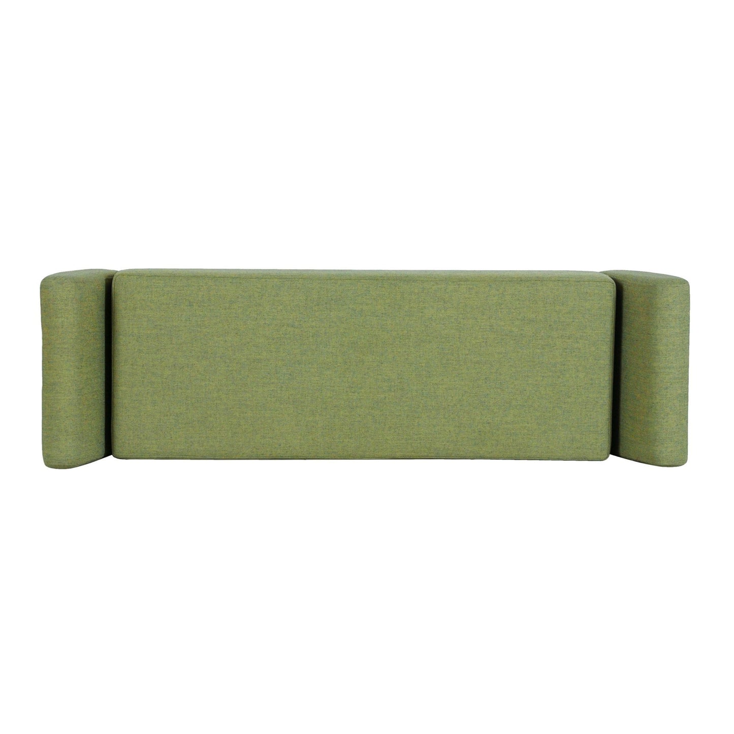 Banc de rangement moderne Sherpa avec pieds en bois HomePop