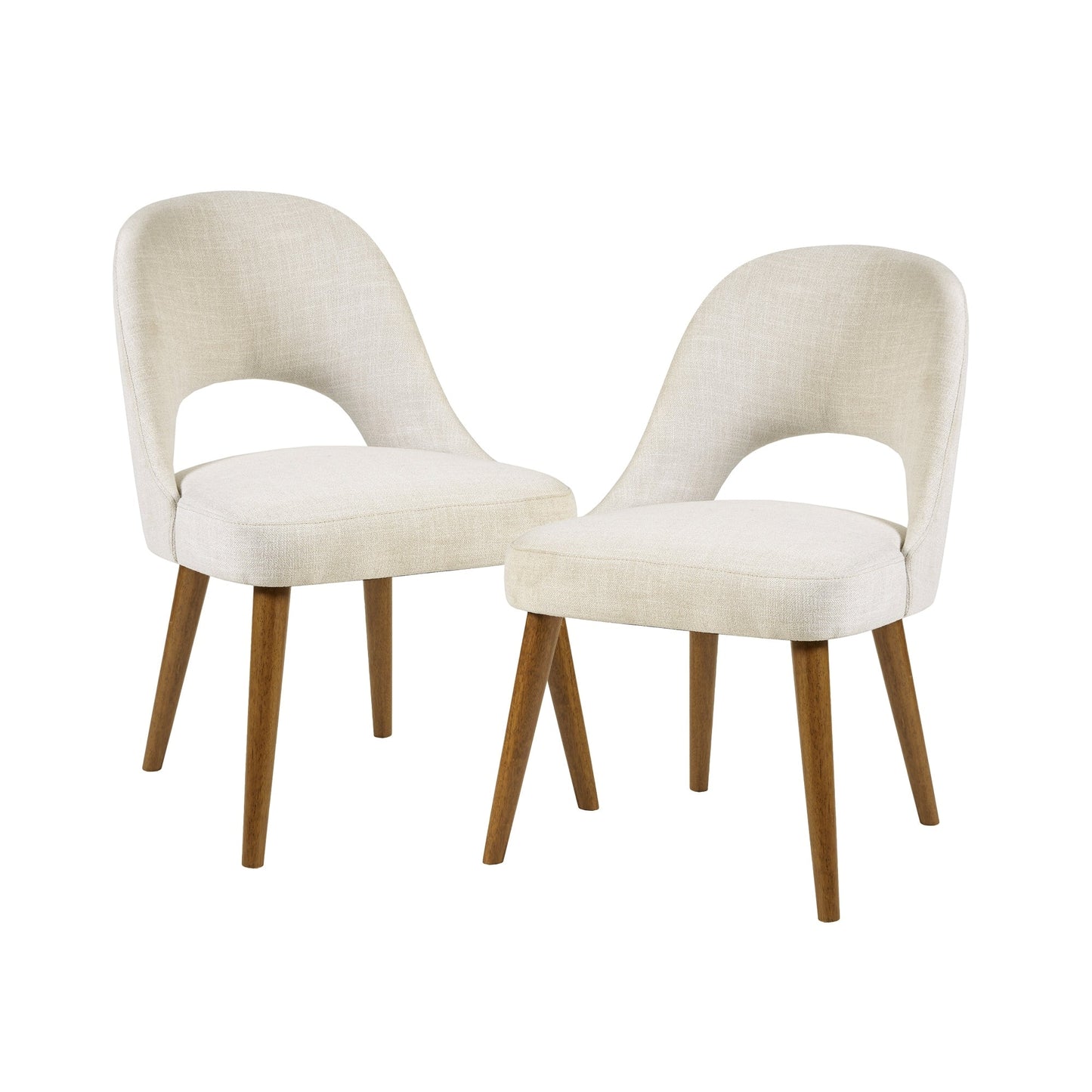 Chaises de salle à manger rembourrées INK IVY Nola avec dossier découpé (lot de 2)