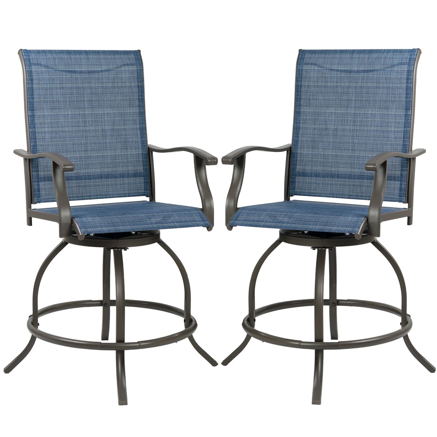 Ensemble de tabourets/chaises de bar pivotants hauts Kozyard Isabella