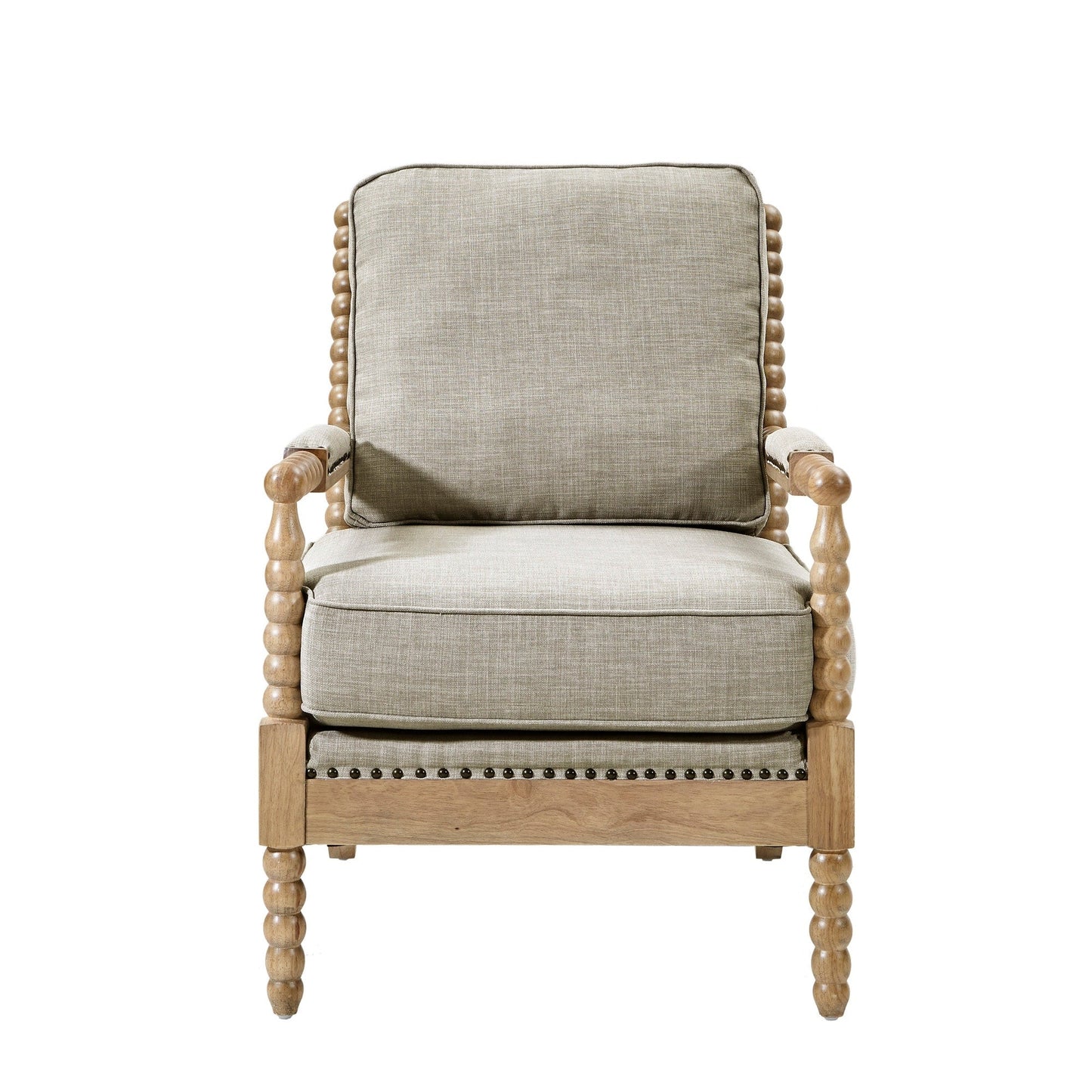 Fauteuil à cadre en bois tourné Madison Park Donohue