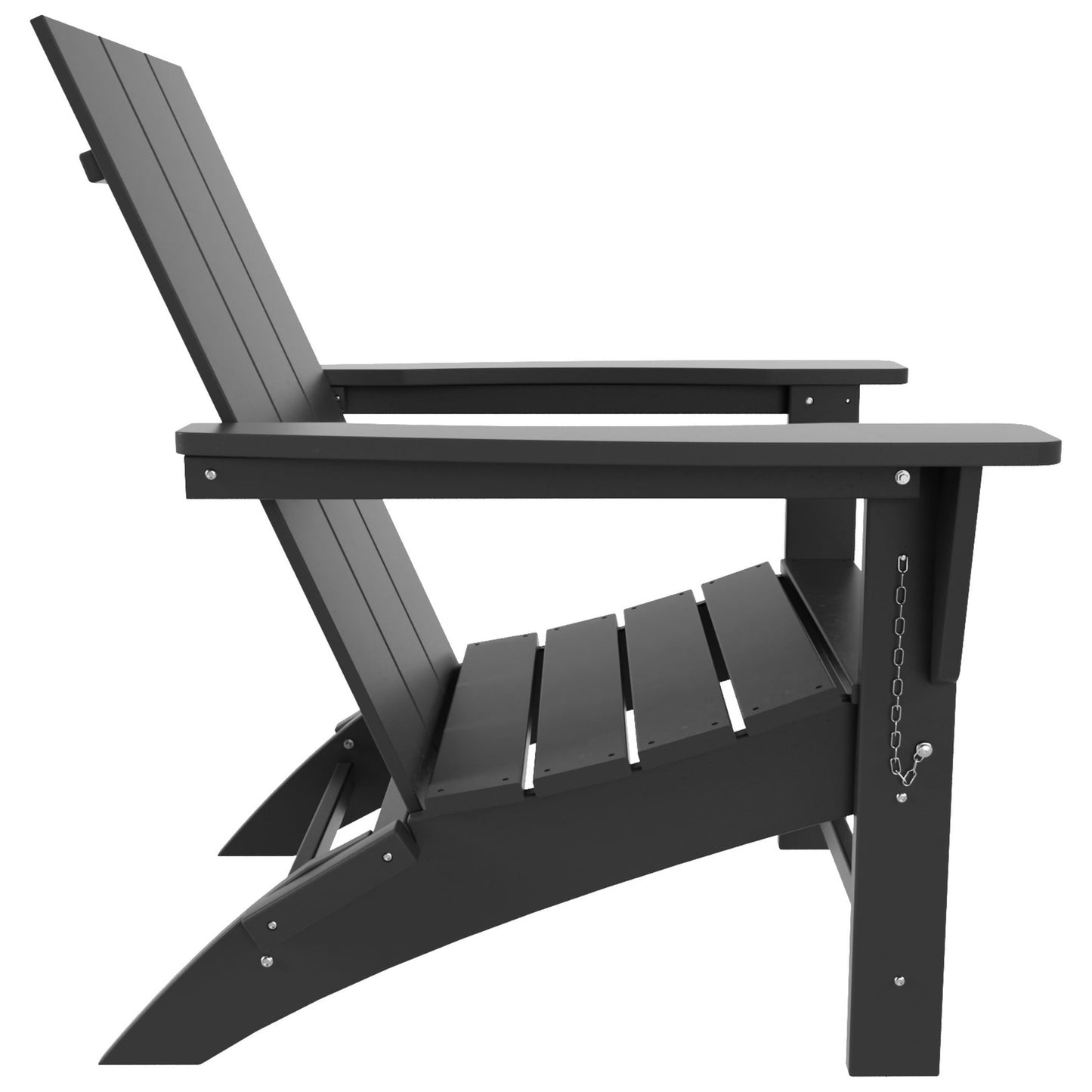 Chaise Adirondack pliante Polytrends Shoreside moderne et écologique, idéale pour les commerces et les résidences, toutes saisons