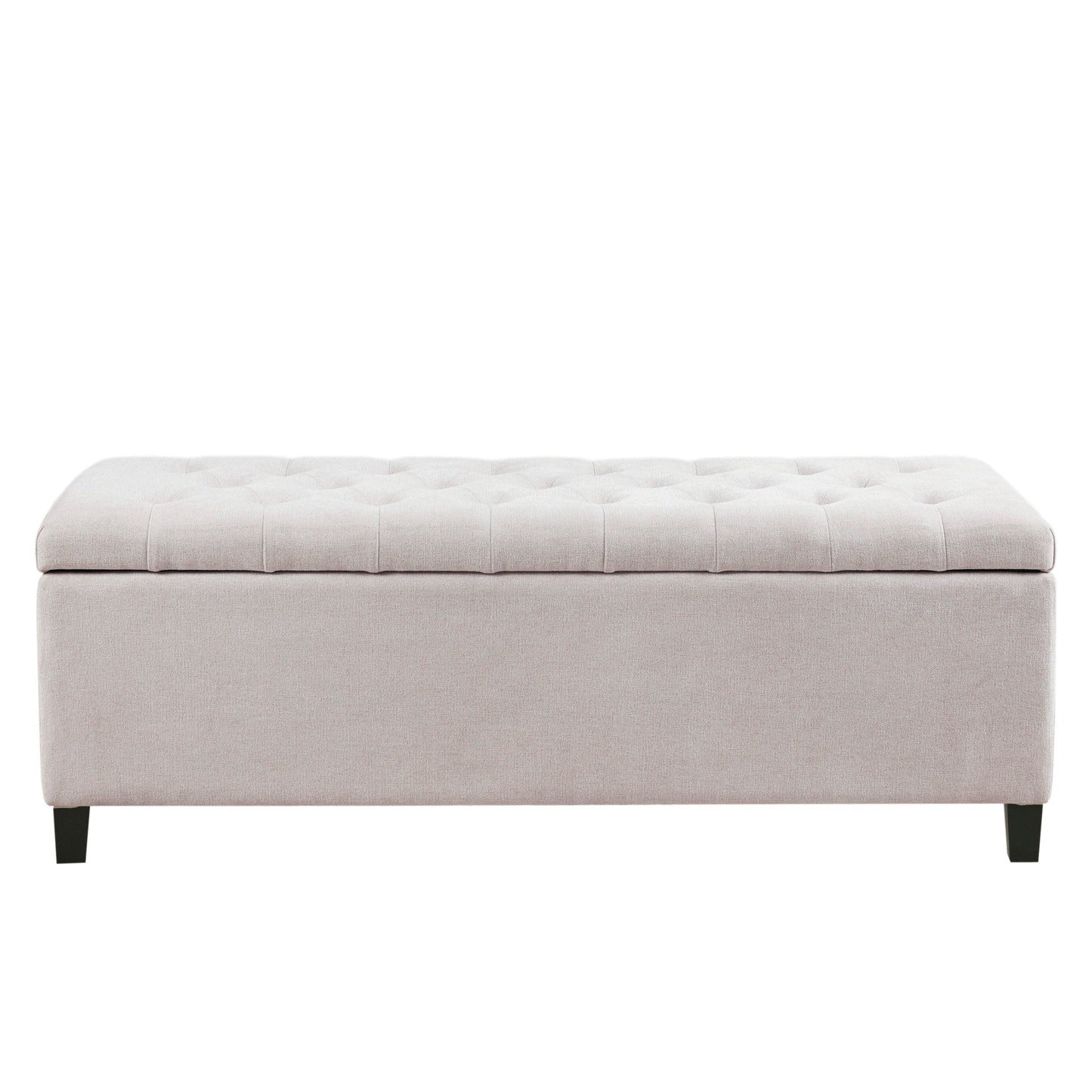 Banc de rangement rembourré à plateau capitonné Sasha de Madison Park