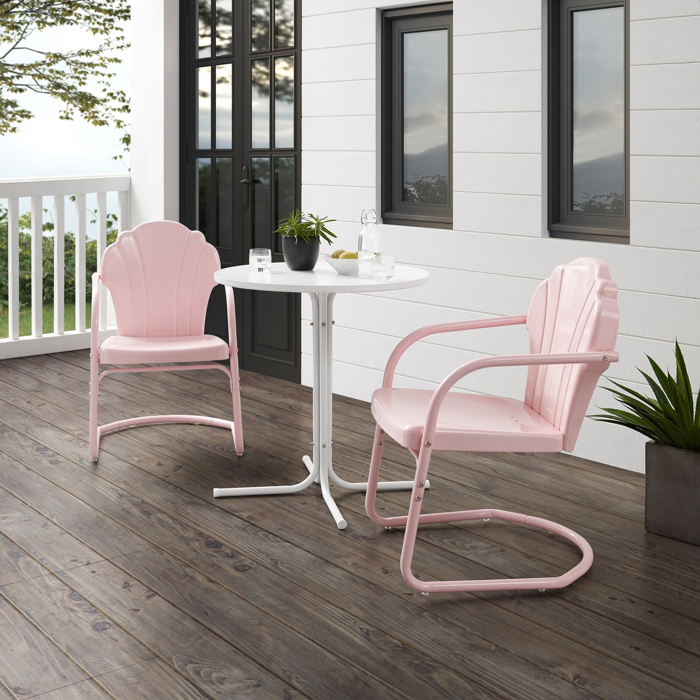 Ensemble bistro d'extérieur Crosley Tulip 3 pièces - 98 L x 29 P x 32,88 H