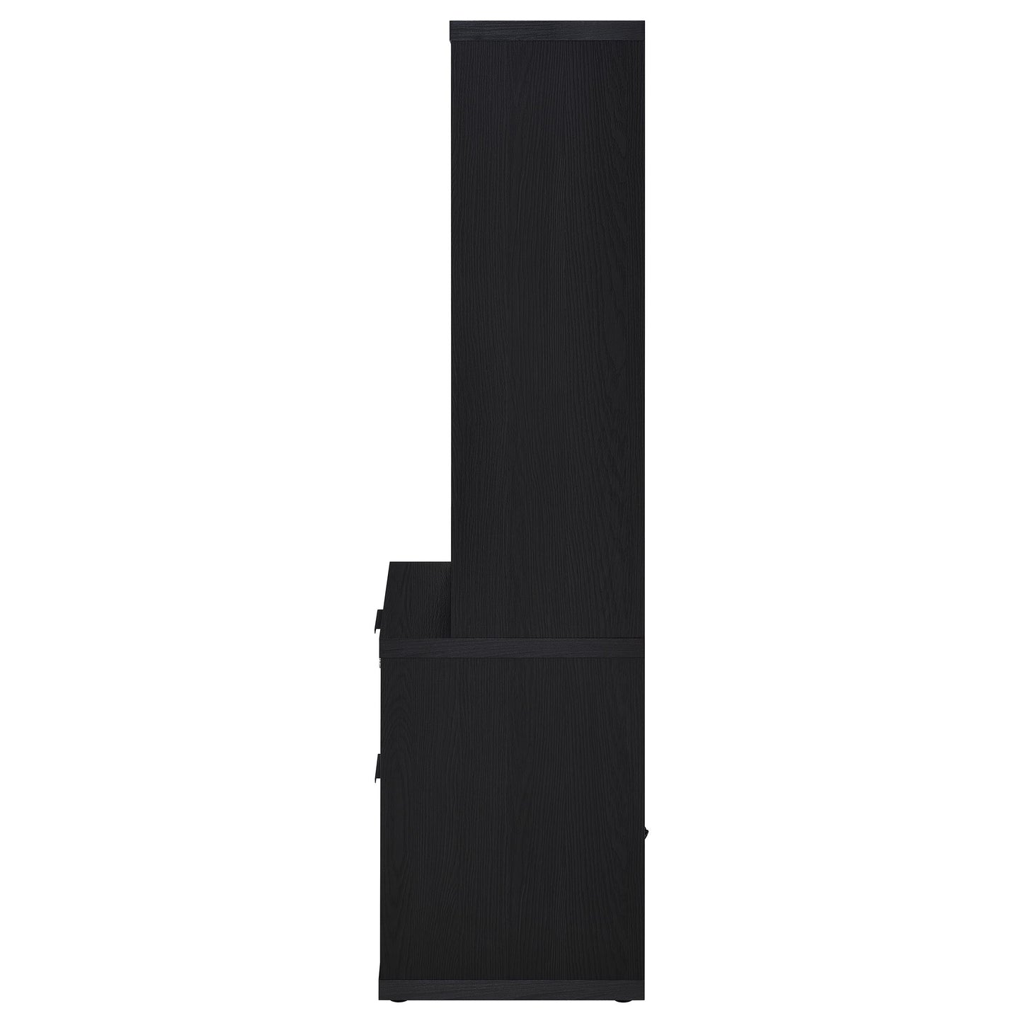 Ensemble bibliothèque murale 3 pièces Westpark avec port USB, noir