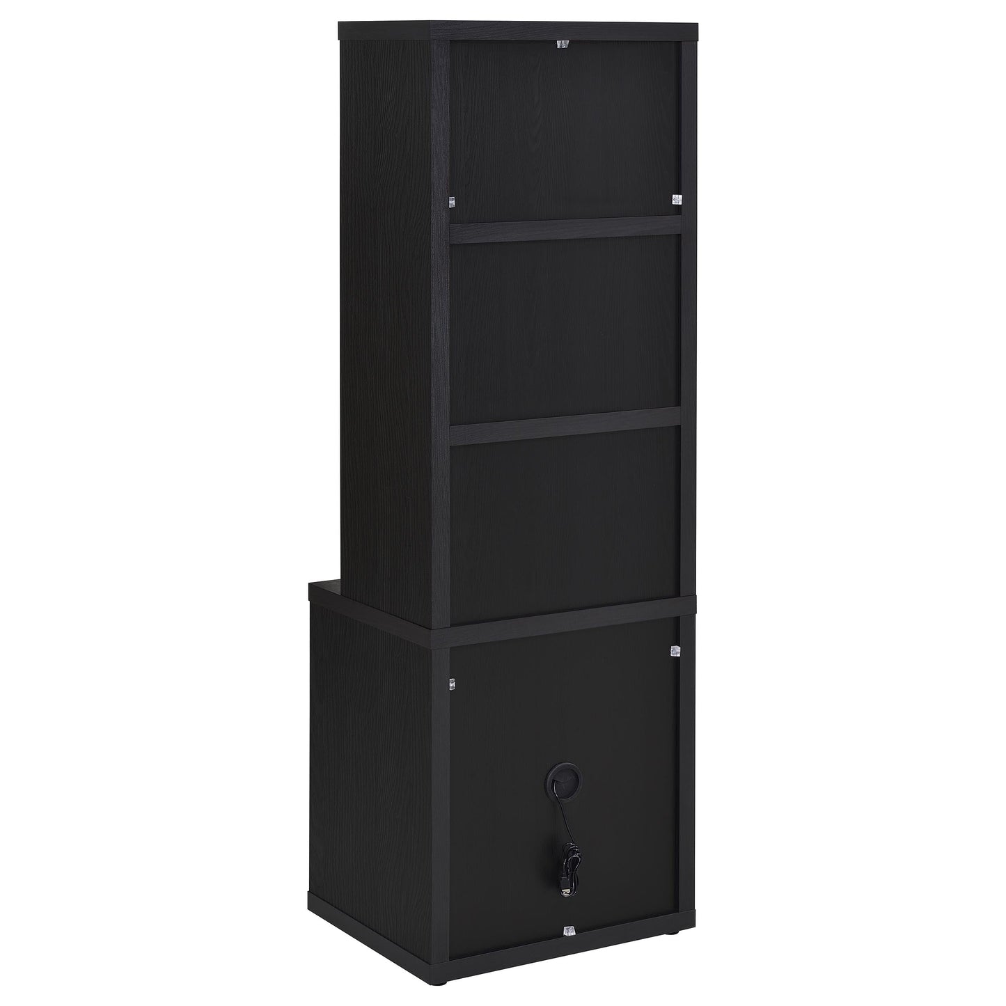 Ensemble bibliothèque murale 3 pièces Westpark avec port USB, noir