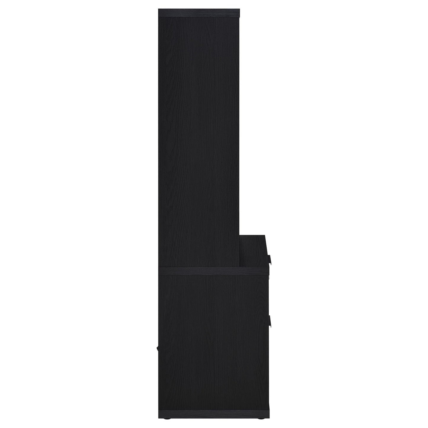 Ensemble bibliothèque murale 3 pièces Westpark avec port USB, noir
