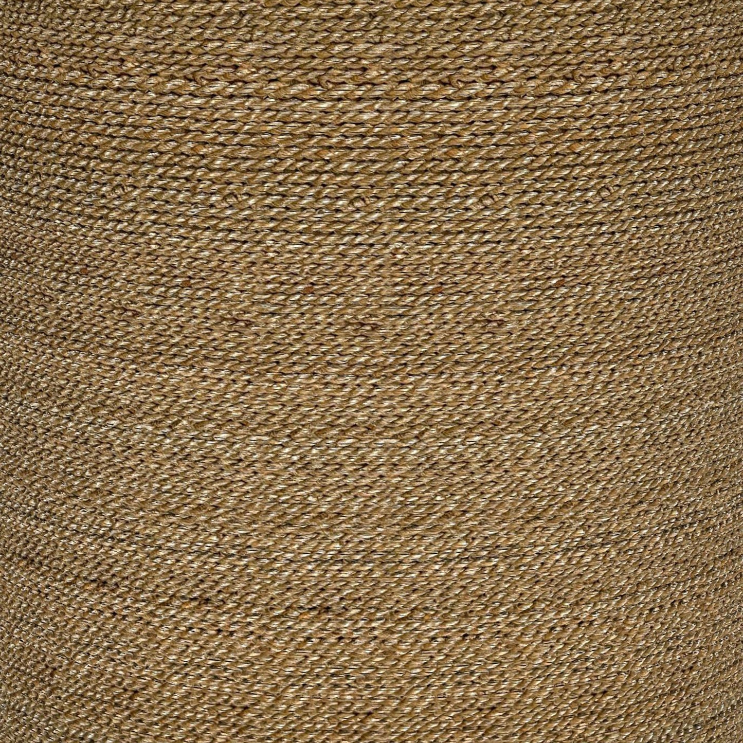 Table d'appoint ronde en jonc de mer tressé Halden, marron clair