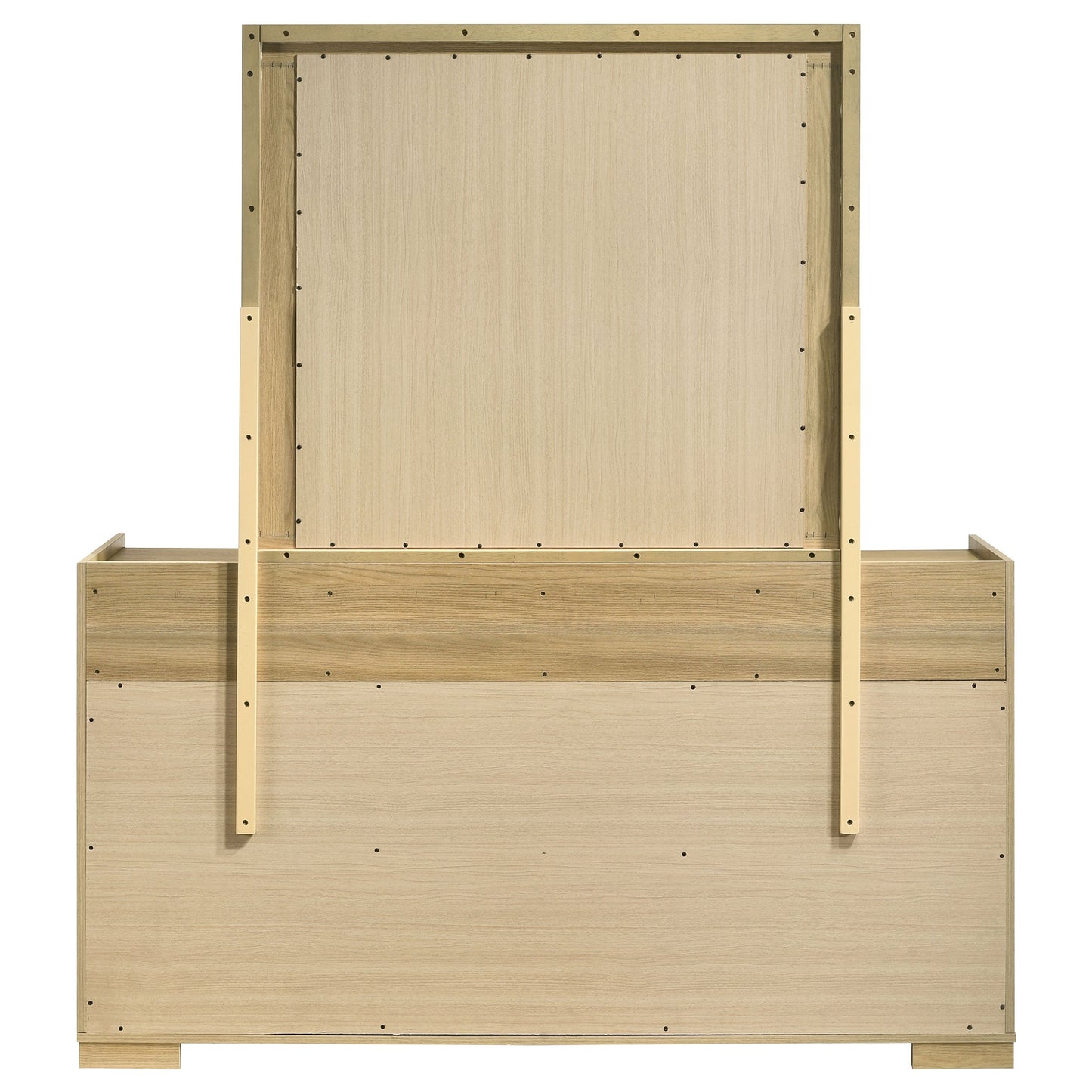 Commode 6 tiroirs avec miroir Hyland Naturel
