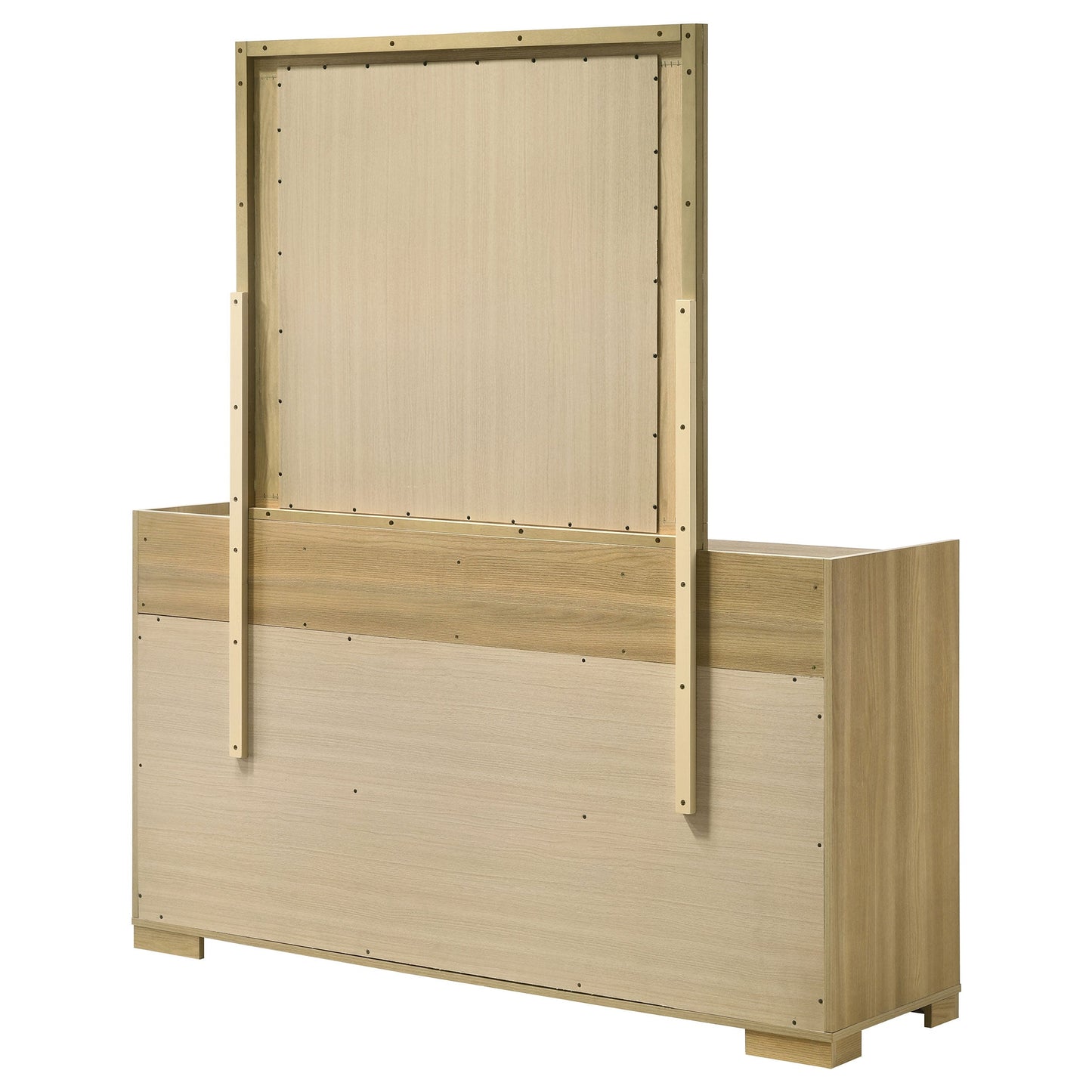 Commode 6 tiroirs avec miroir Hyland Naturel