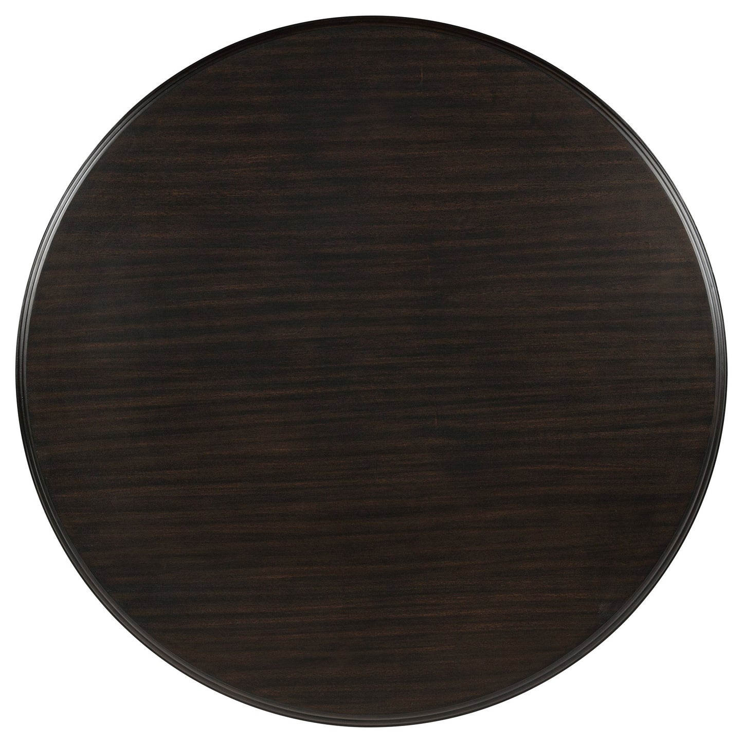 Table de salle à manger ronde en bois Twyla de 60 pouces, couleur cacao foncé