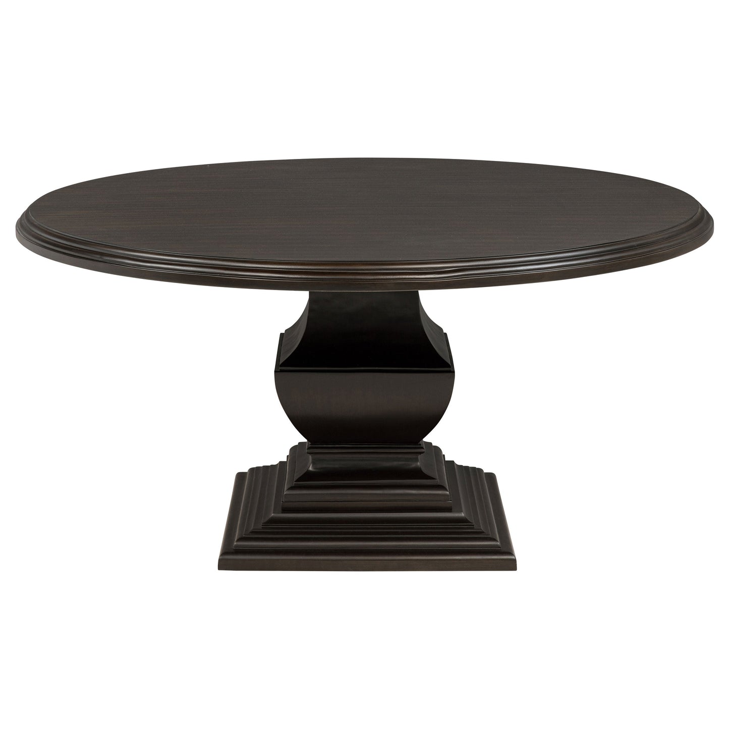 Ensemble de table de salle à manger ronde en bois Twyla 5 pièces, couleur cacao foncé