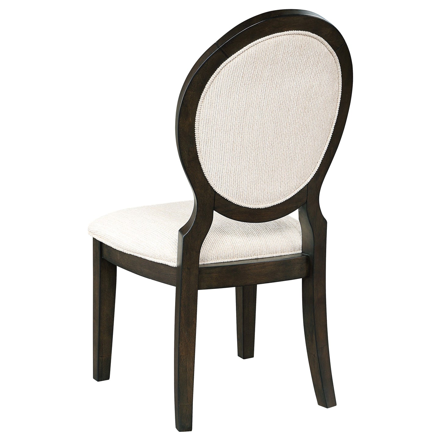 Ensemble de table de salle à manger ronde en bois Twyla 7 pièces, couleur cacao foncé