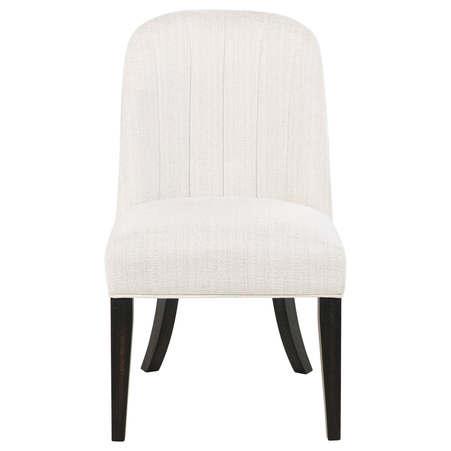 Chaise de salle à manger rembourrée Leandro crème (lot de 2)