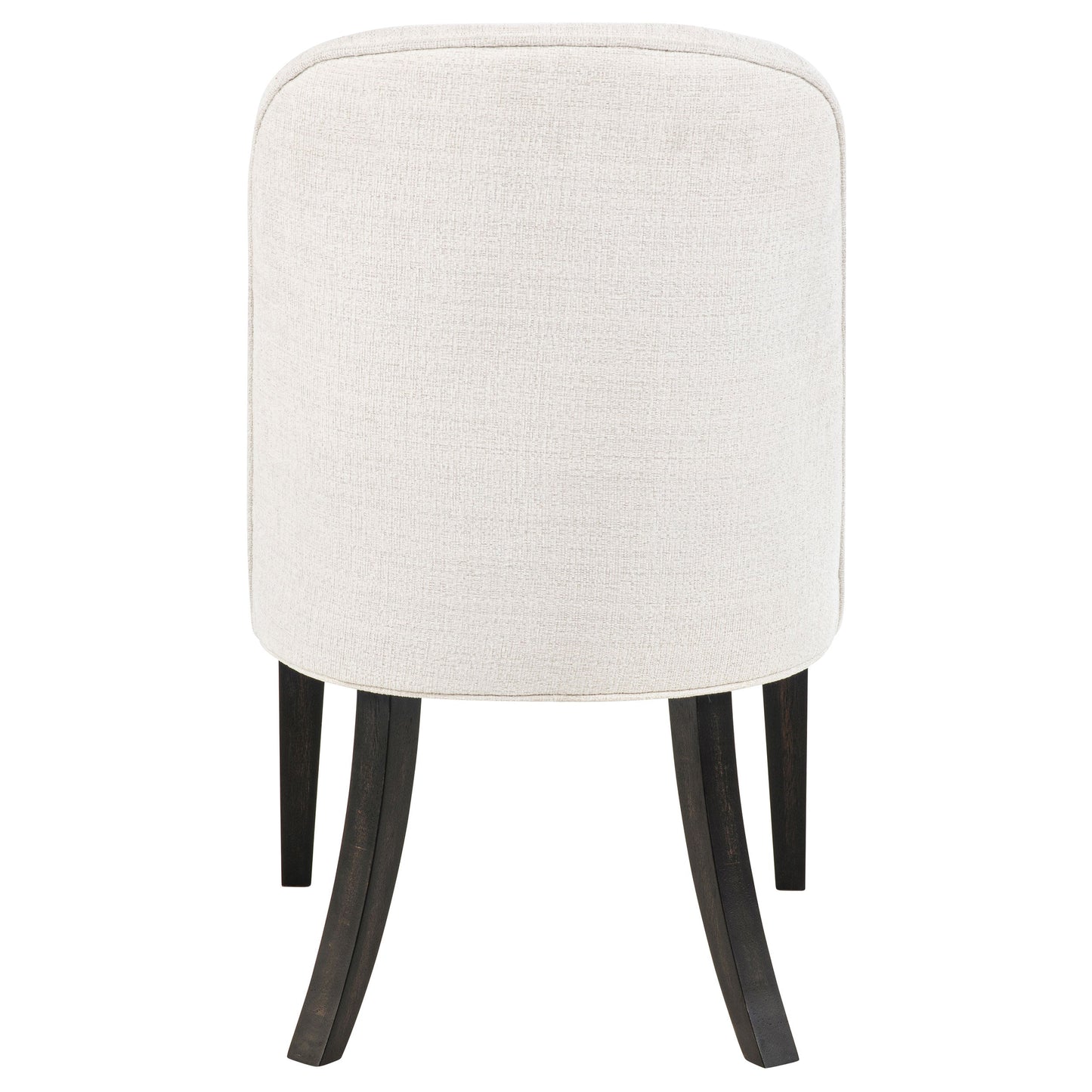 Chaise de salle à manger rembourrée Leandro crème (lot de 2)