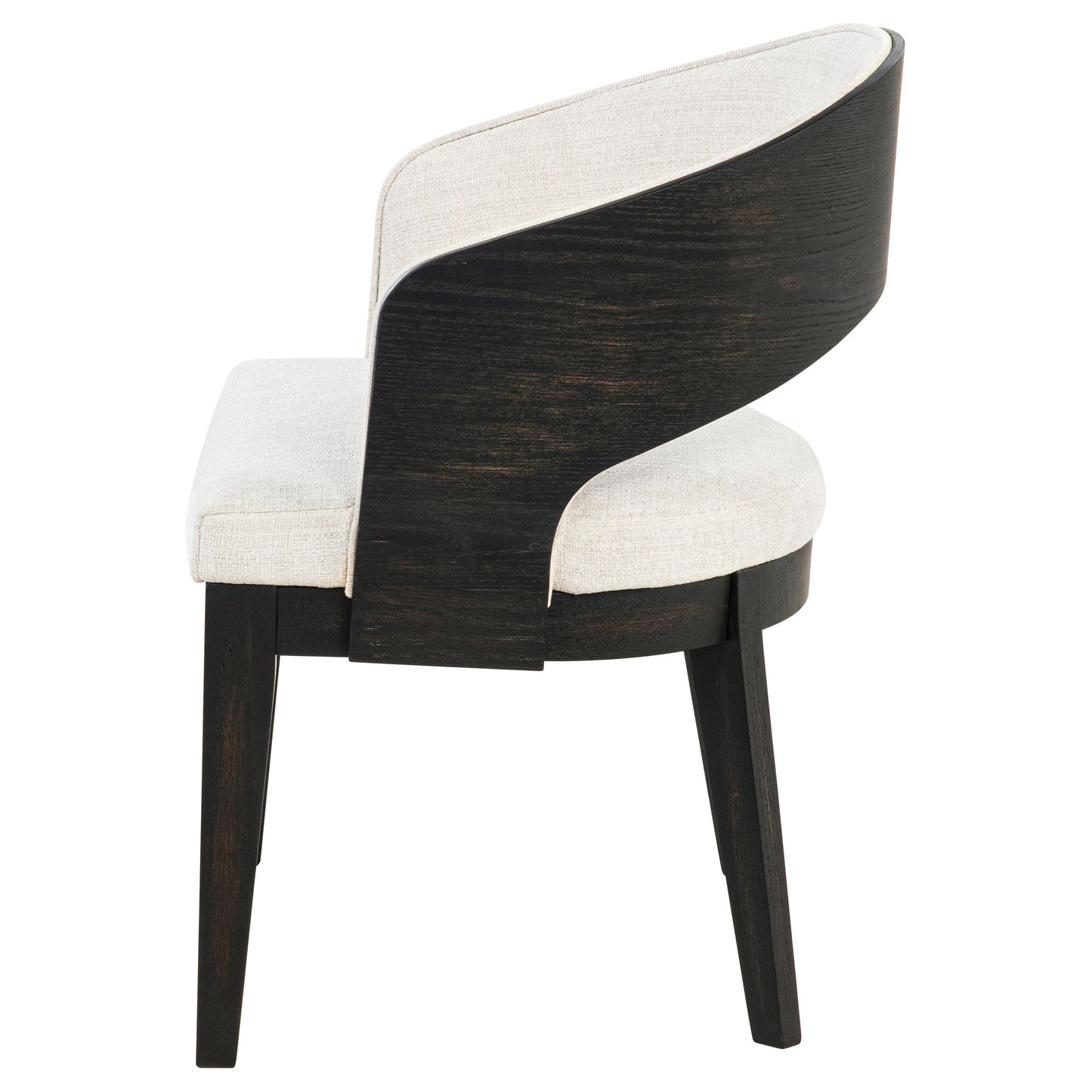 Chaise de salle à manger rembourrée Leandro crème (lot de 2)