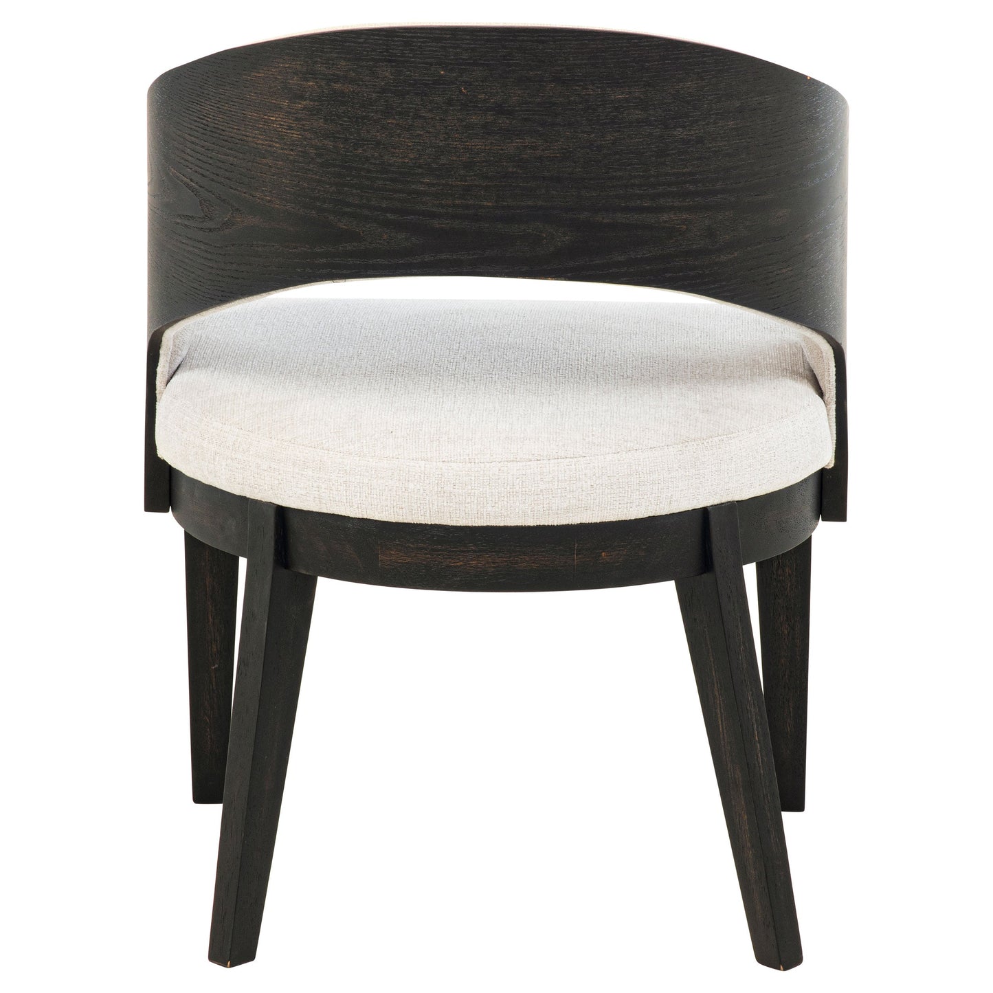 Chaise de salle à manger rembourrée Leandro crème (lot de 2)