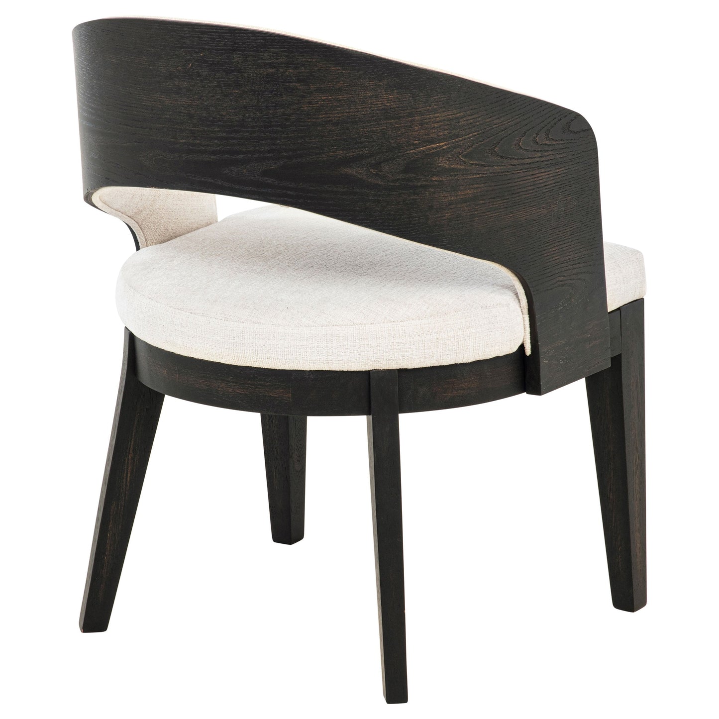Chaise de salle à manger rembourrée Leandro crème (lot de 2)