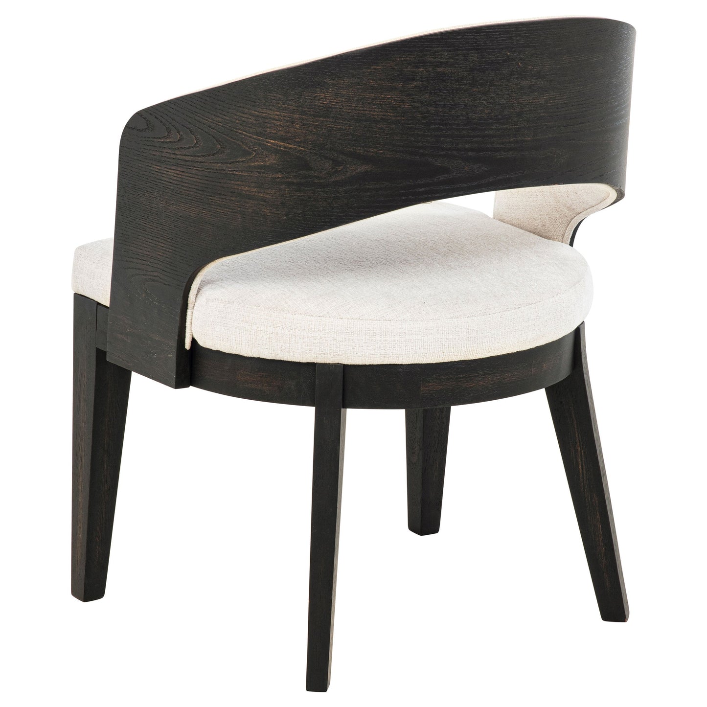 Chaise de salle à manger rembourrée Leandro crème (lot de 2)