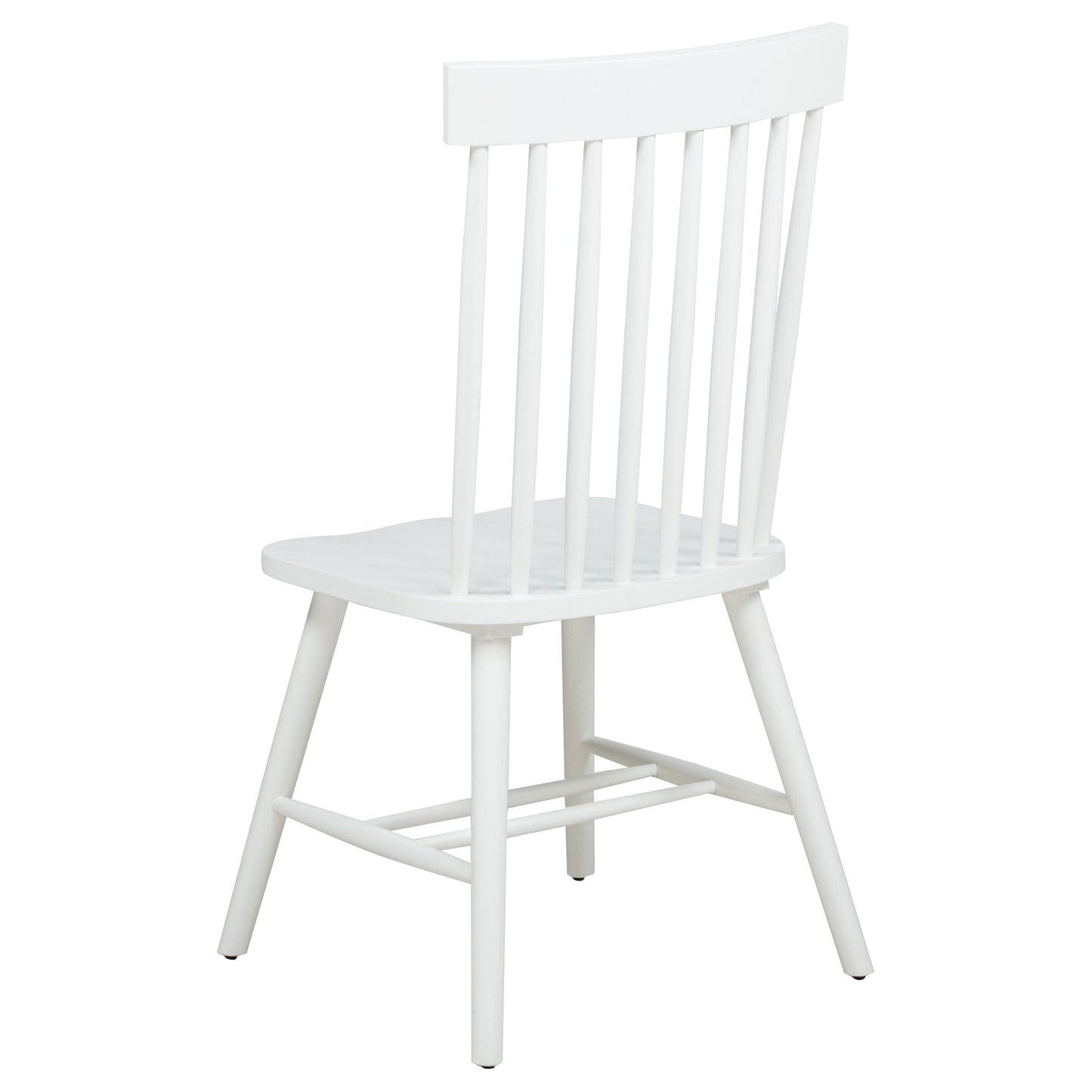 Ensemble de table à manger ronde Andrews 5 pièces en frêne clair et blanc