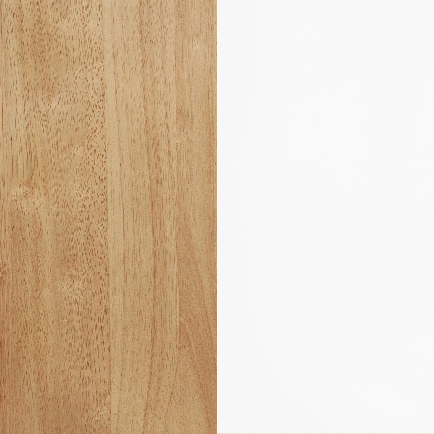 Table à manger rectangulaire Andrews de 66 pouces, frêne clair et blanc