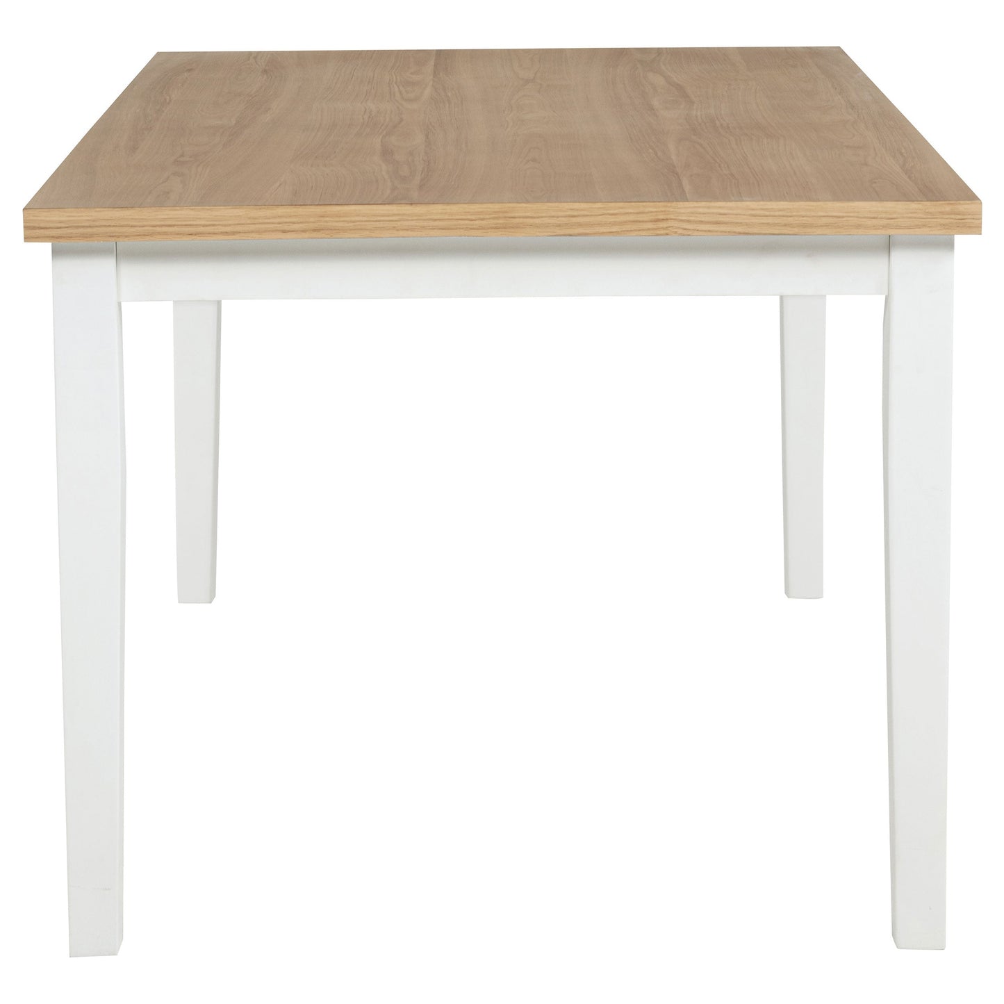 Ensemble de salle à manger rectangulaire Andrews 7 pièces en frêne clair et blanc