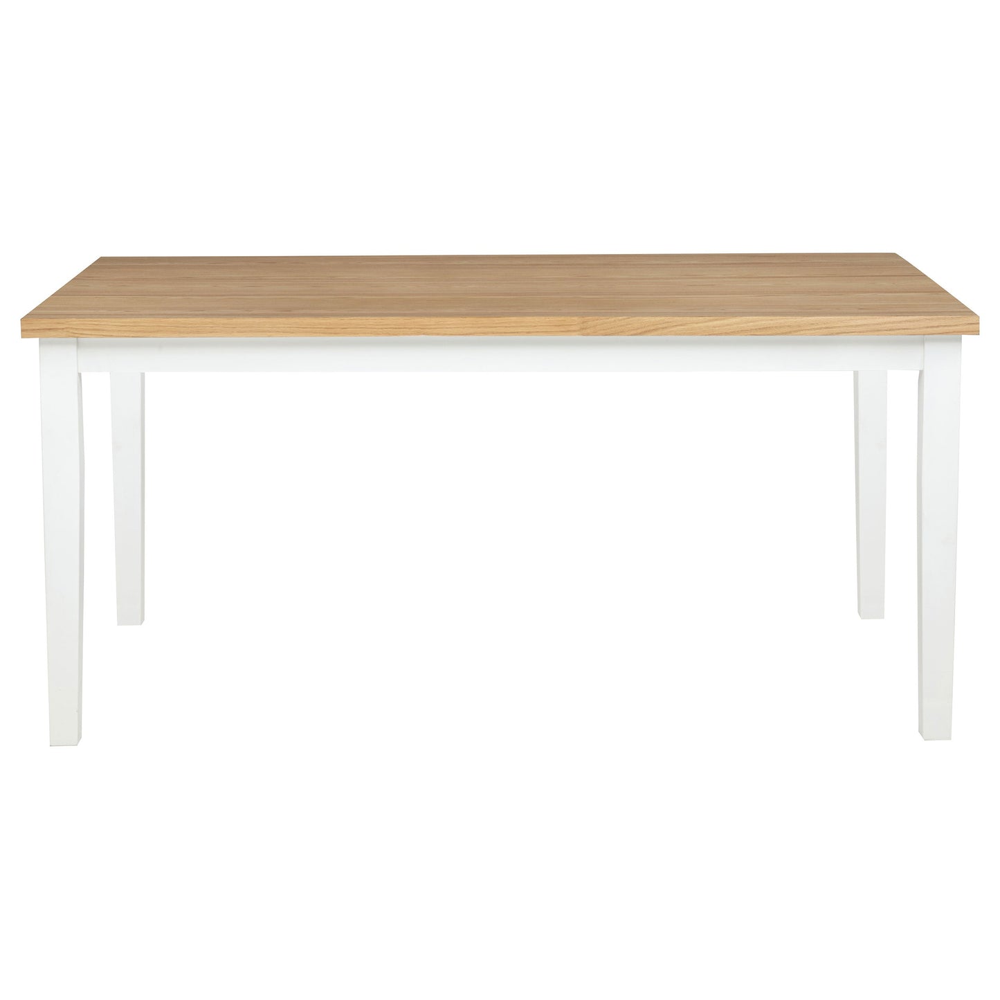 Ensemble de salle à manger rectangulaire Andrews 7 pièces en frêne clair et blanc