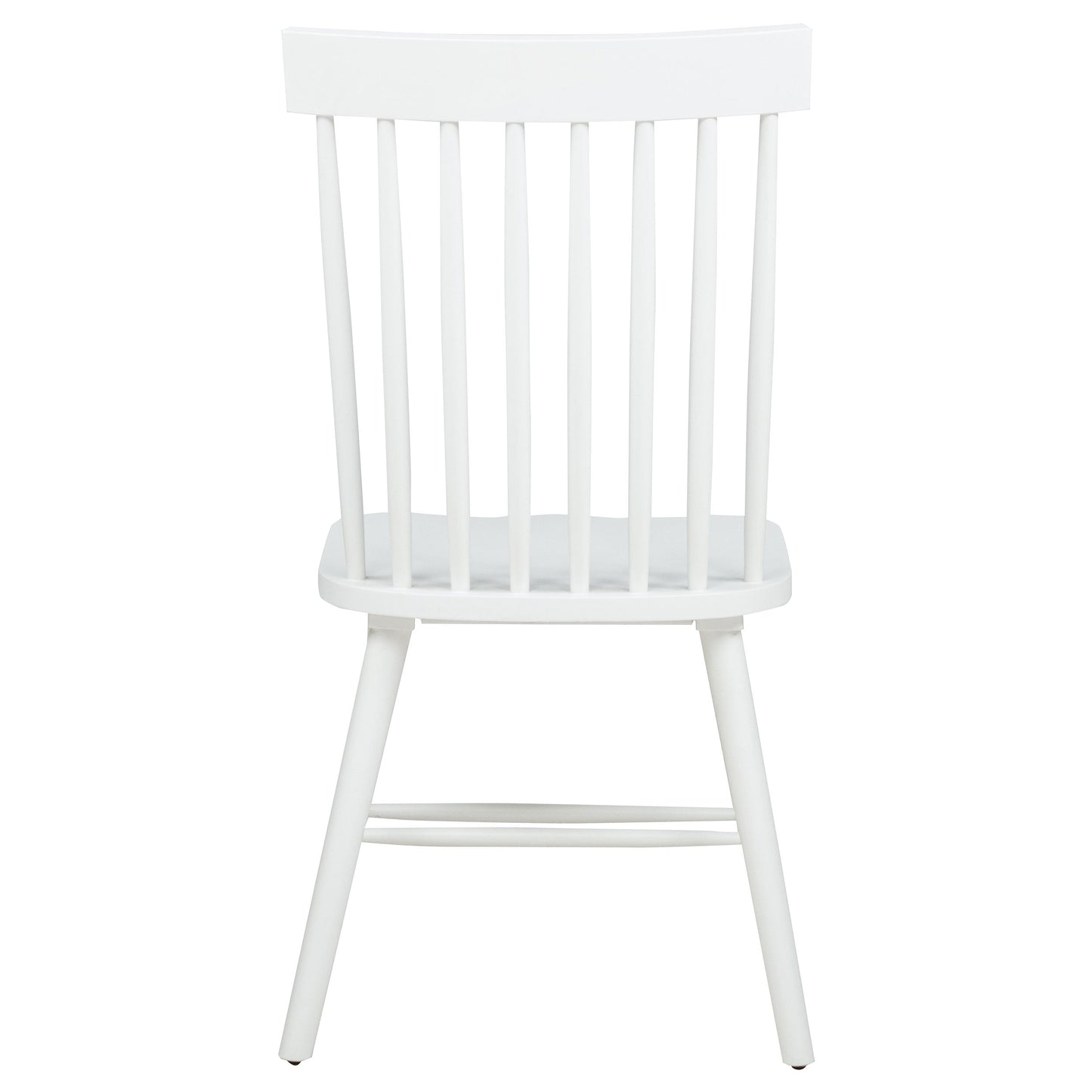 Chaise de salle à manger Andrews Windsor à dossier fuseau, blanche