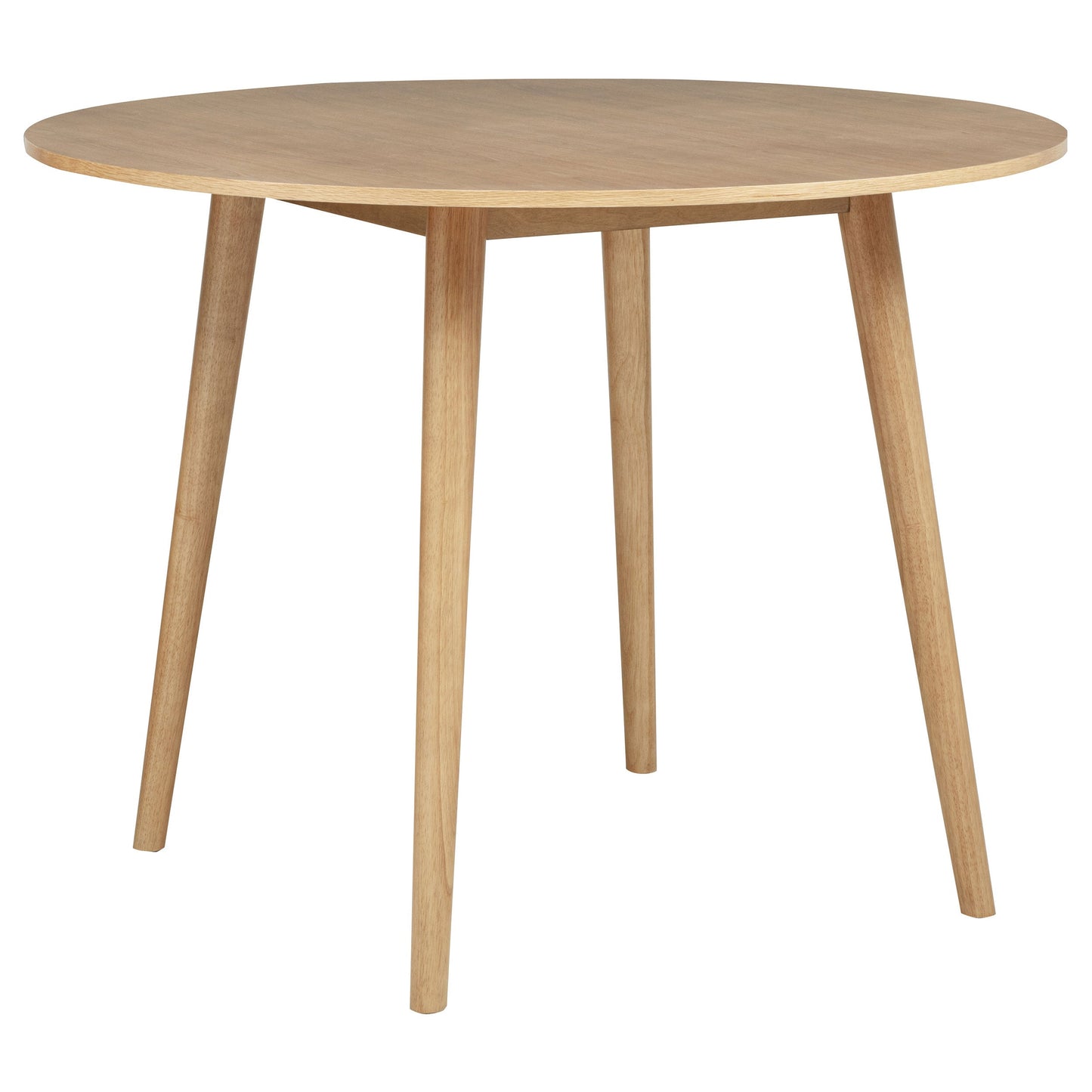 Table à manger ronde Andrews de 48 pouces, hauteur comptoir, frêne clair