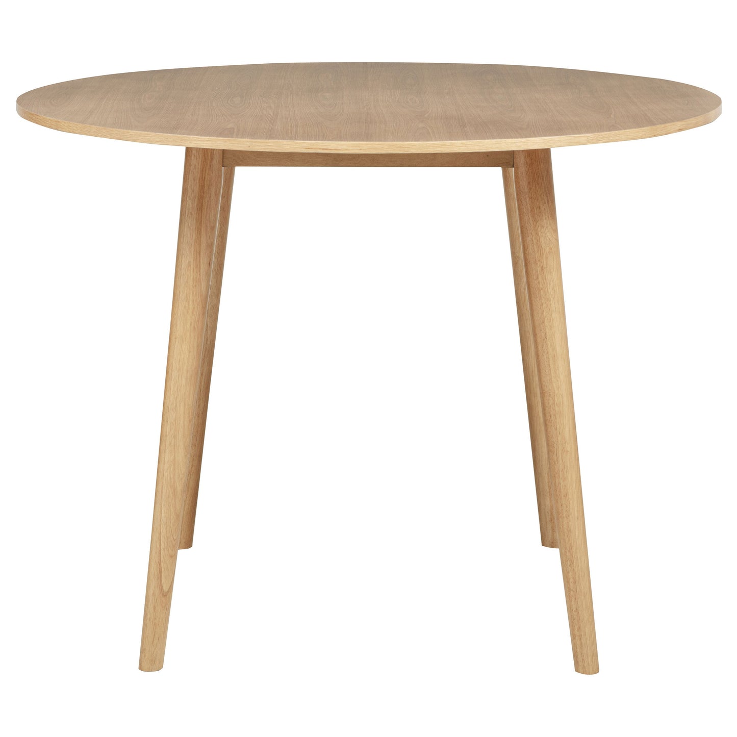 Table à manger ronde Andrews de 48 pouces, hauteur comptoir, frêne clair