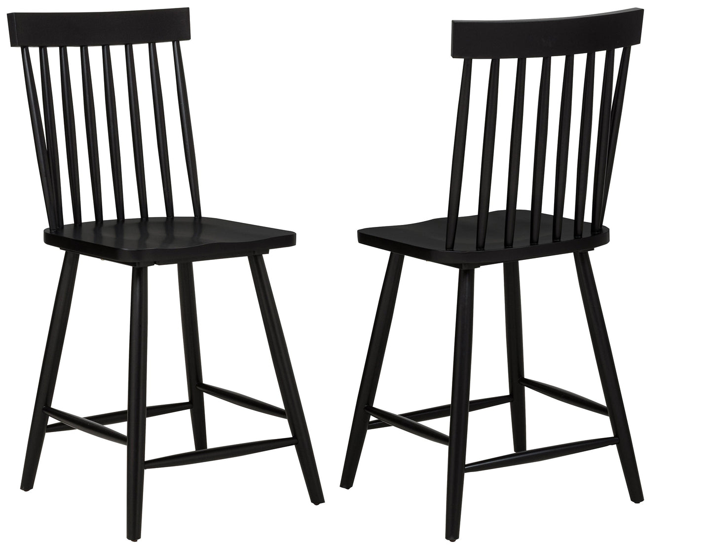 Chaise de salle à manger hauteur comptoir Andrews Windsor noire