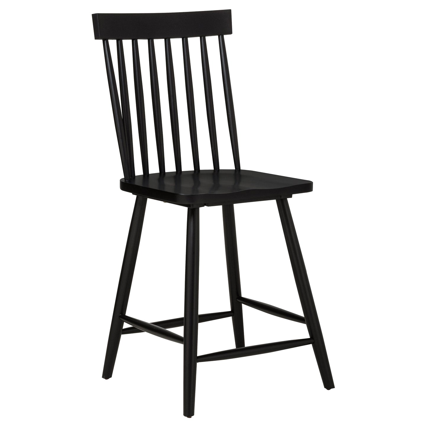 Chaise de salle à manger hauteur comptoir Andrews Windsor noire