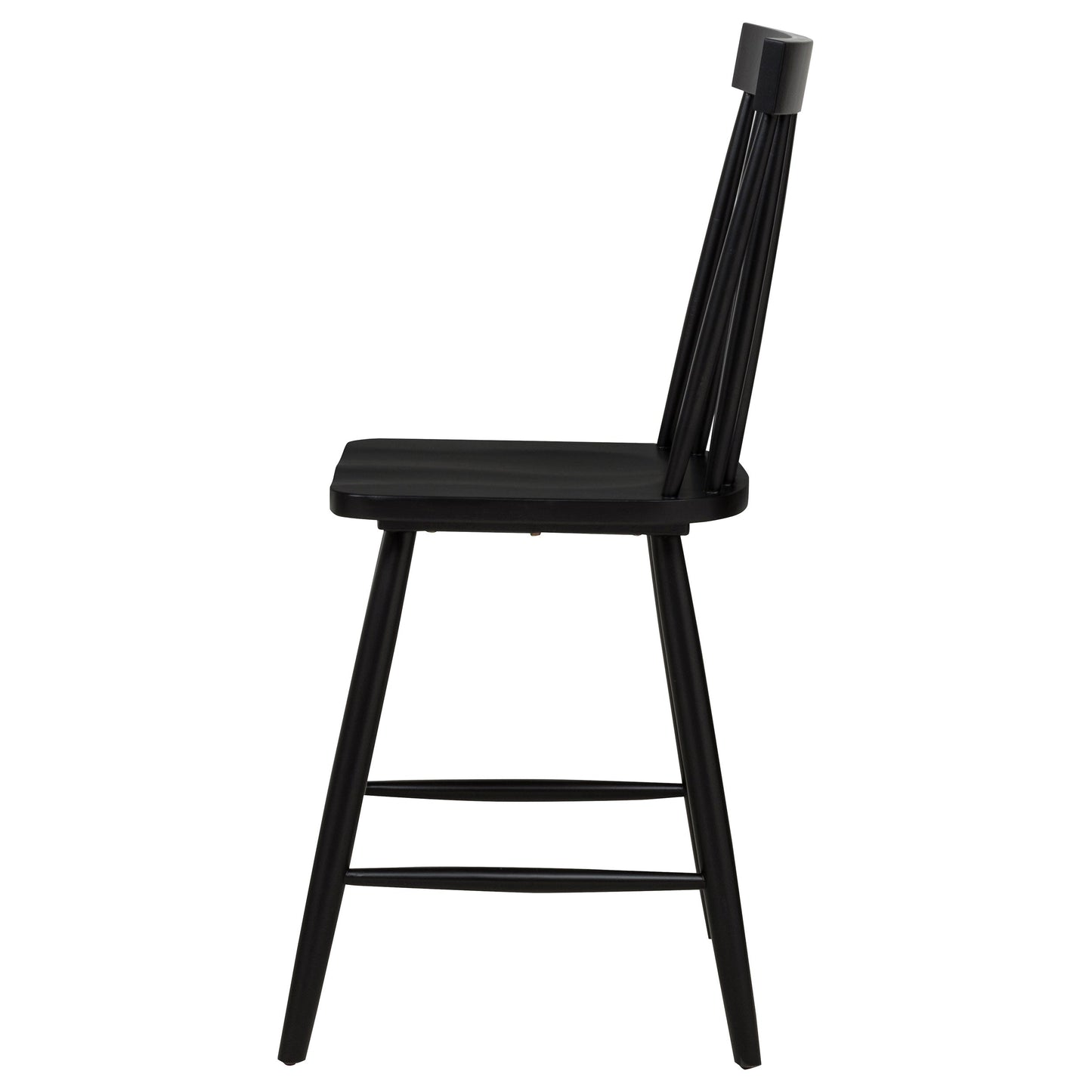 Chaise de salle à manger hauteur comptoir Andrews Windsor noire